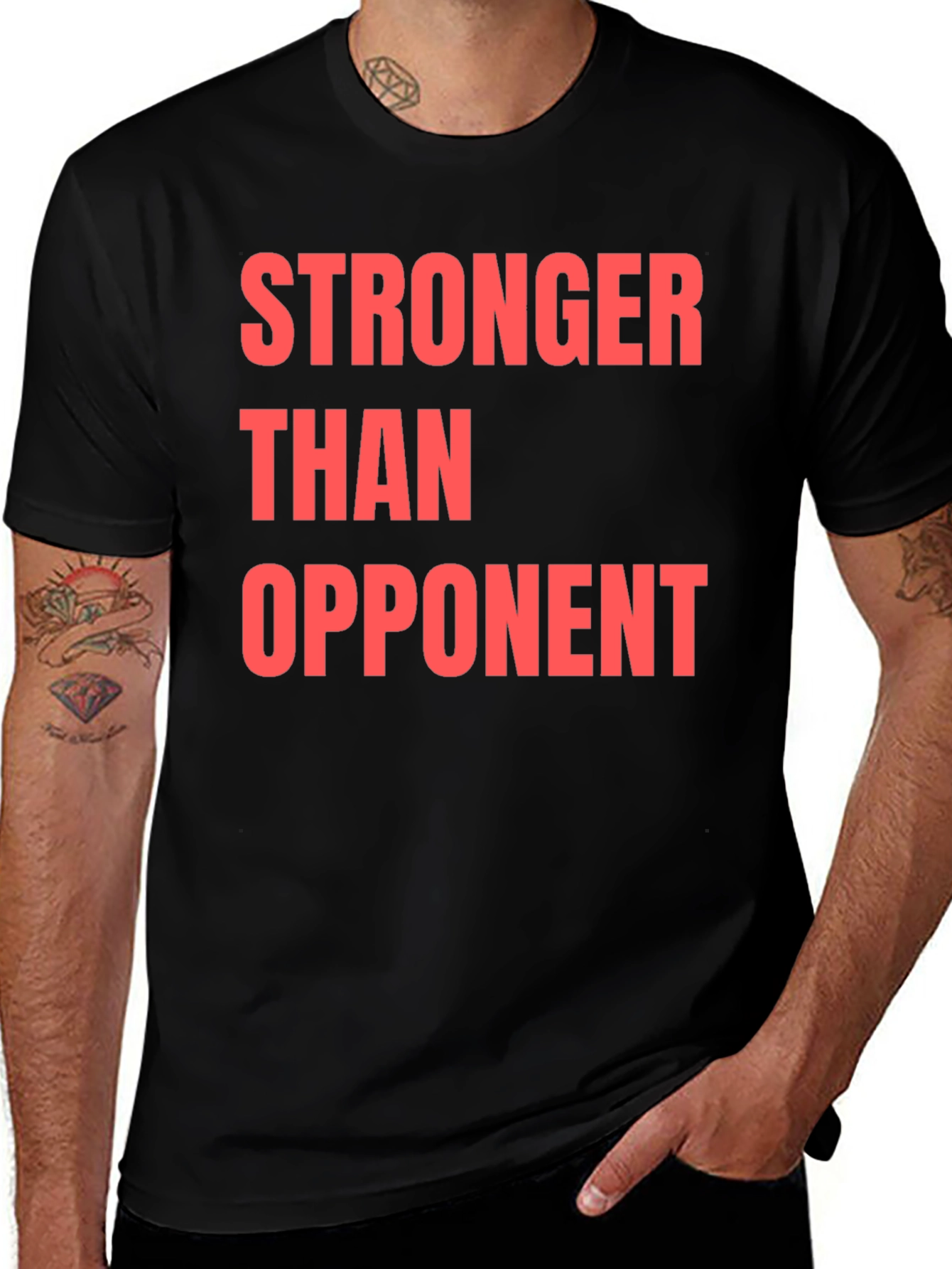 Stronger Than Opponent Graphic T-Shirt