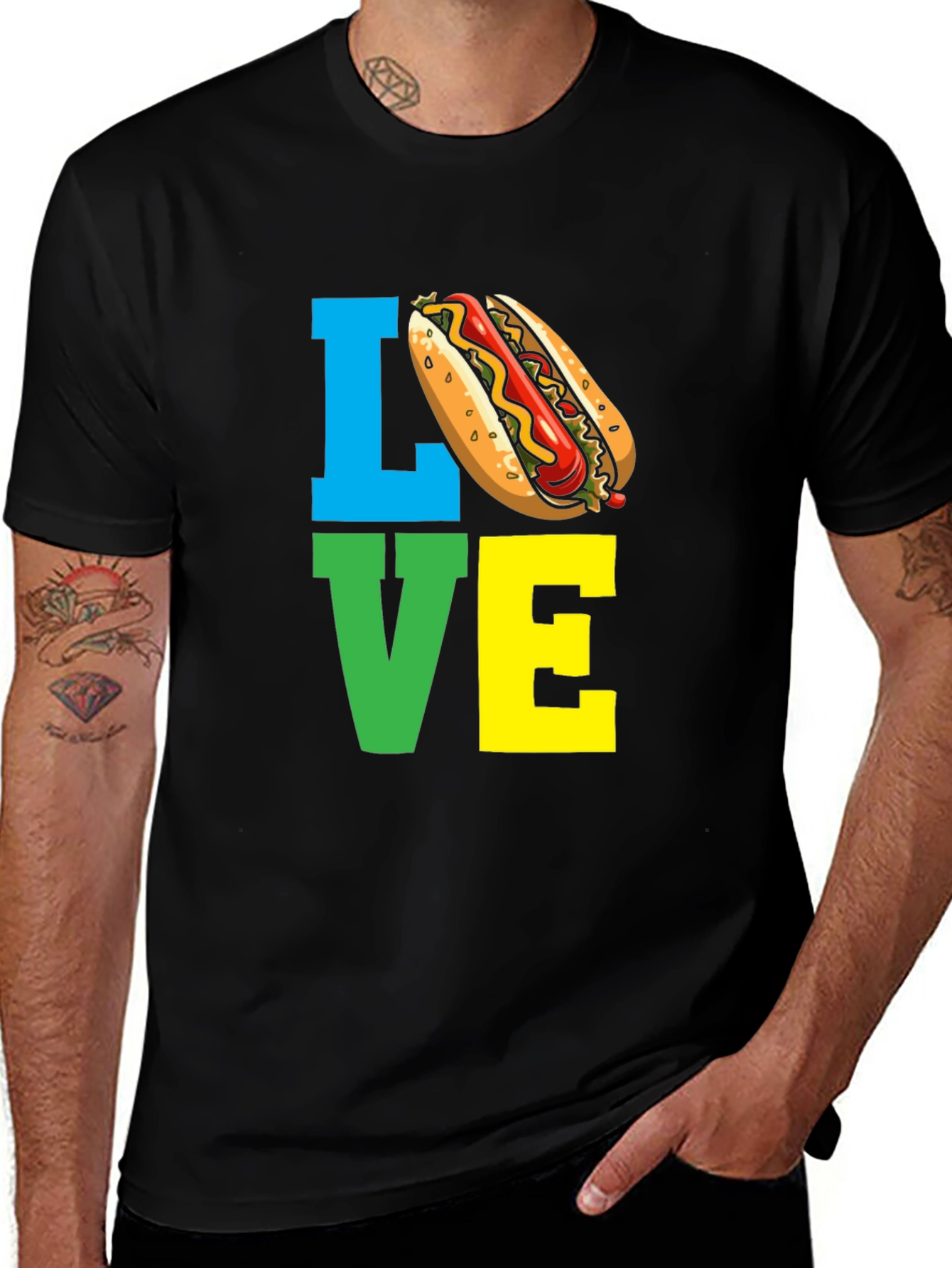 Variant 9 of I Love Hot Dogs T-Shirt