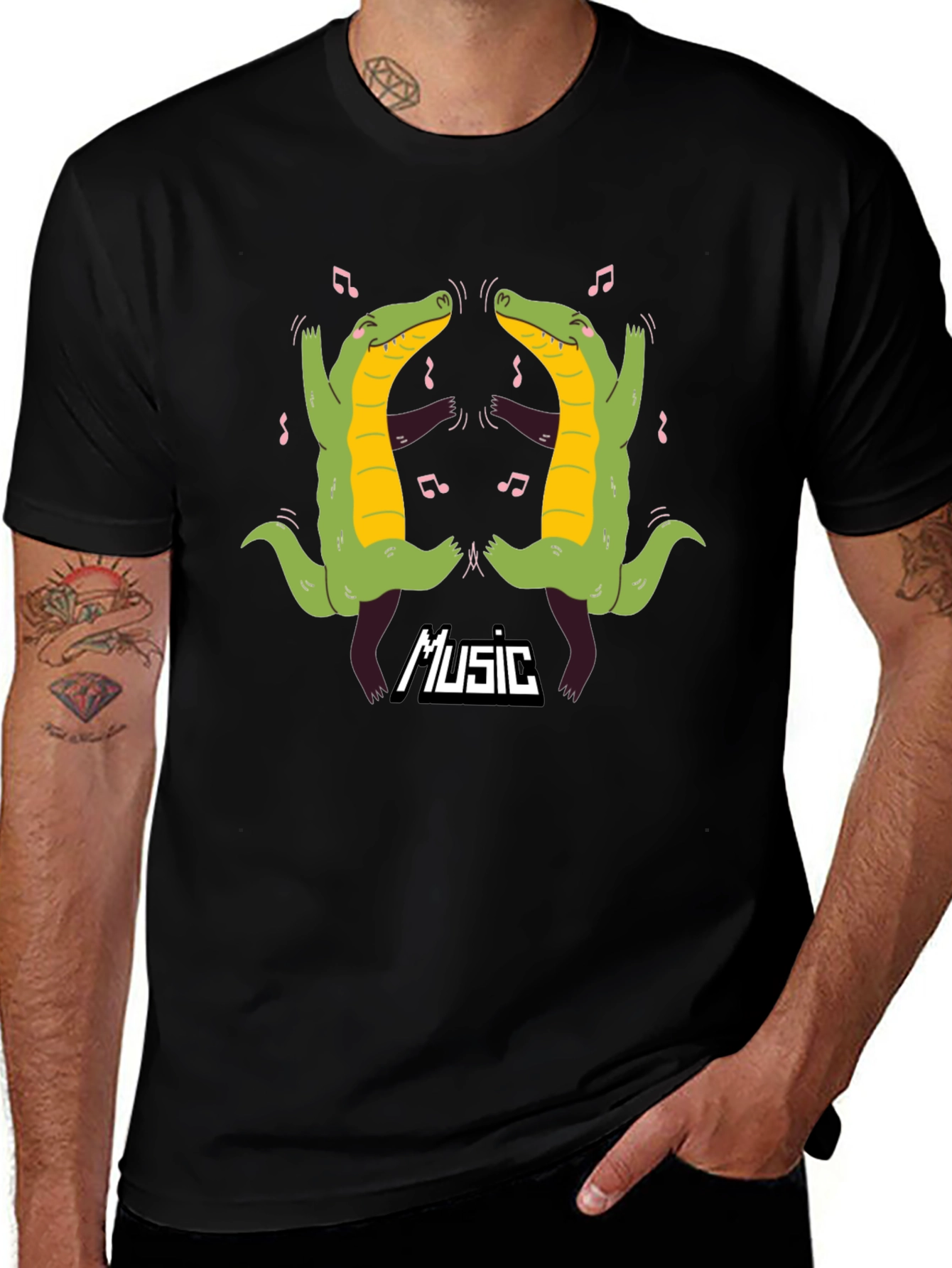Variant 6 of Dancing Alligators Music T-Shirt