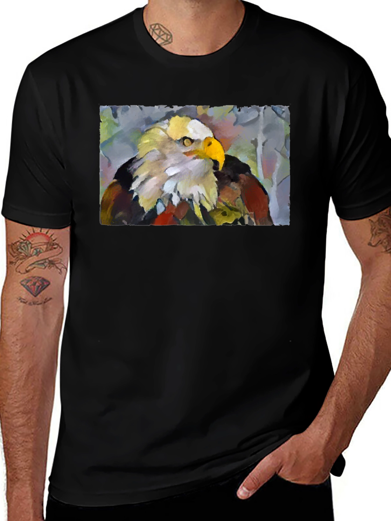 Variant 27 of Eagle Graphic T-Shirt - Bold Artistic Design