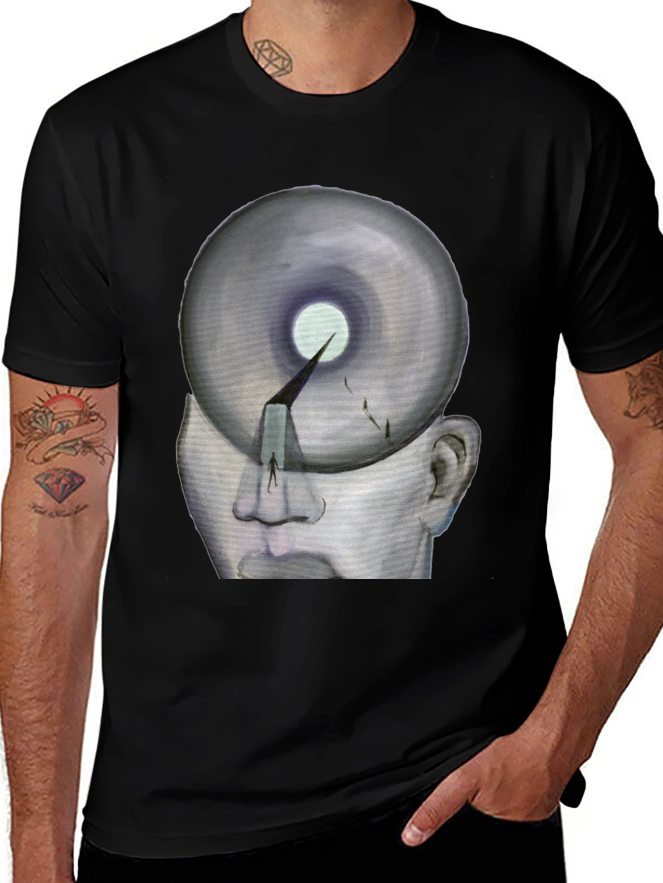 Variant 16 of Surreal Head Graphic T-Shirt