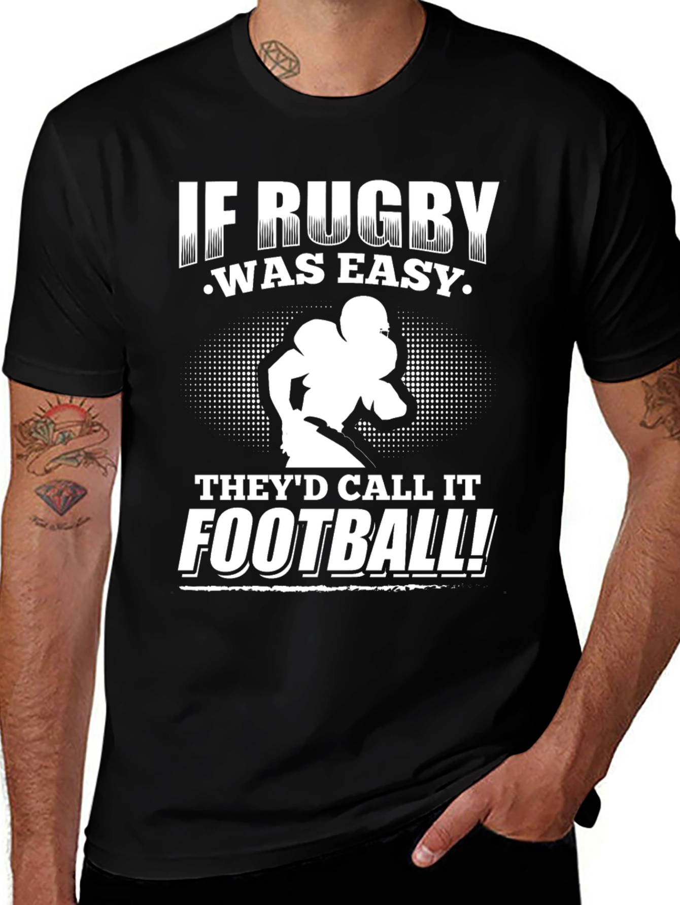 Variant 28 of Rugby vs. Football T-Shirt