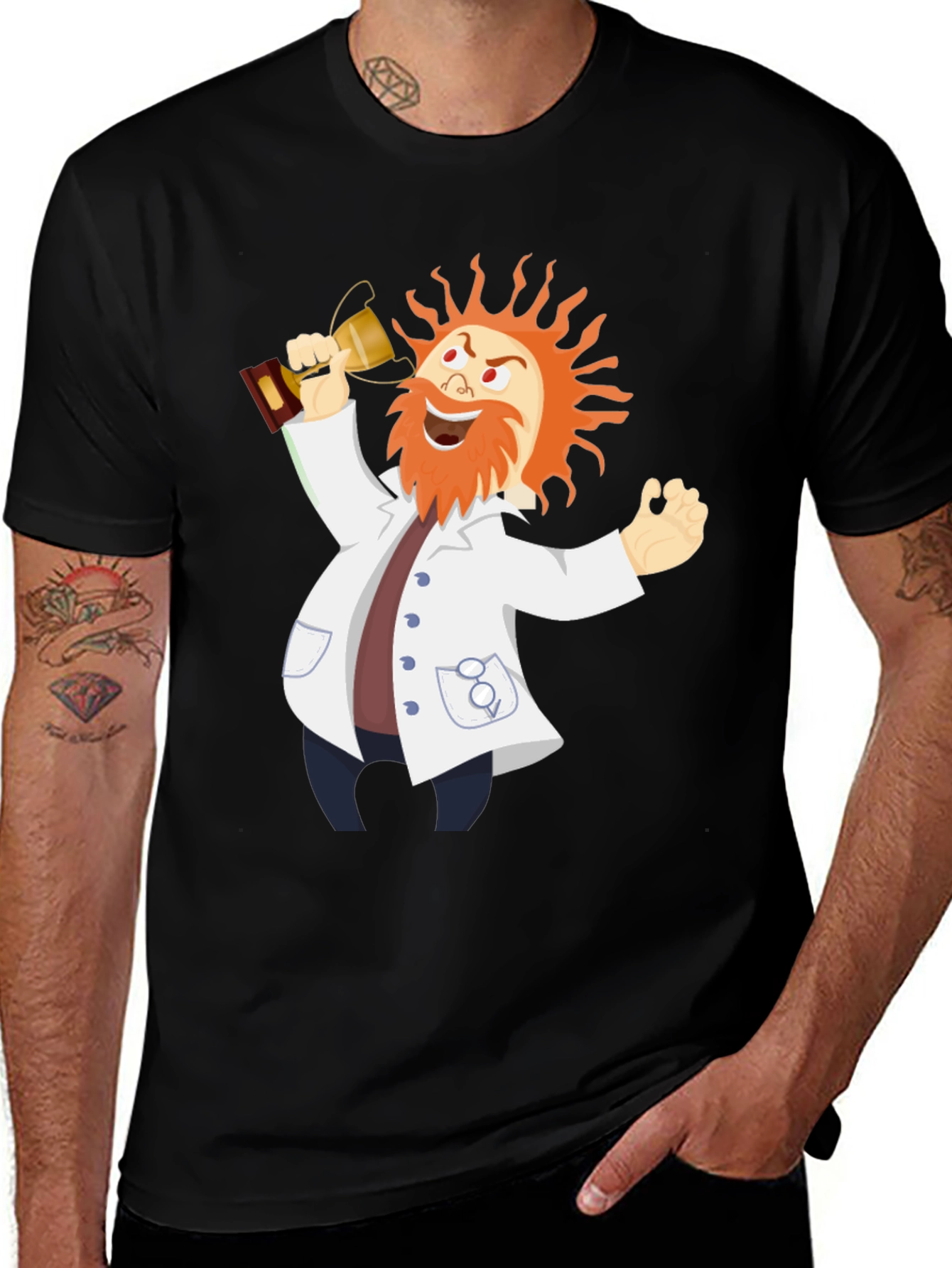 Variant 7 of Mad Scientist Champion T-Shirt - Black