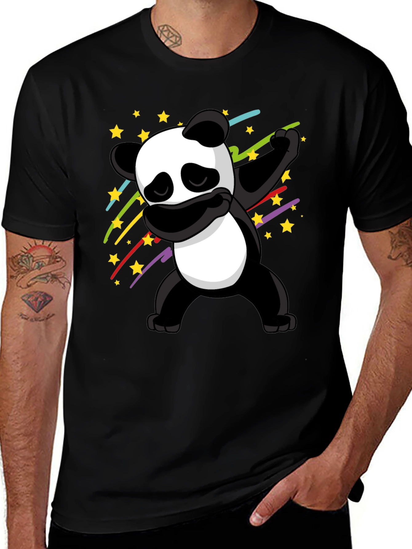 Variant 6 of Dabbing Panda Graphic Tee - Trendy & Fun