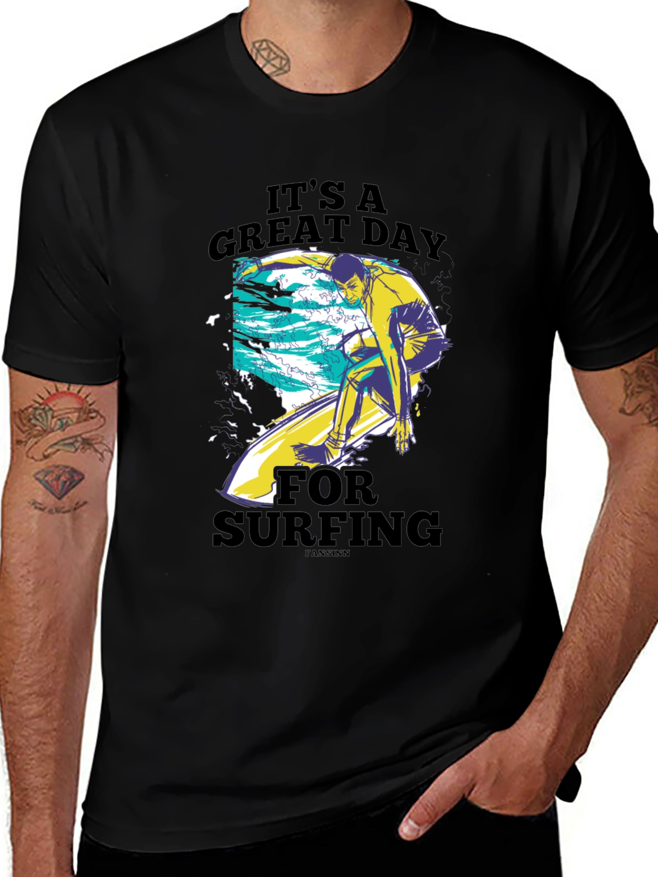 Variant 8 of It's a Great Day for Surfing T-Shirt