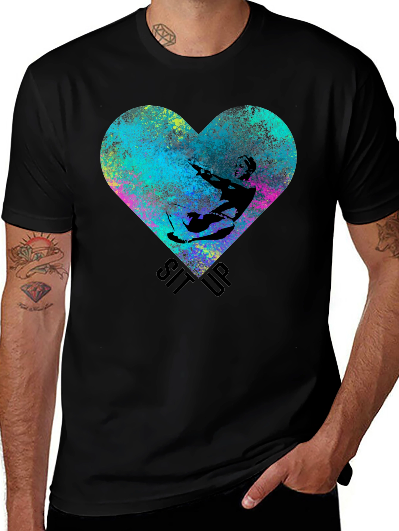 Sit Up Heart Graphic T-Shirt