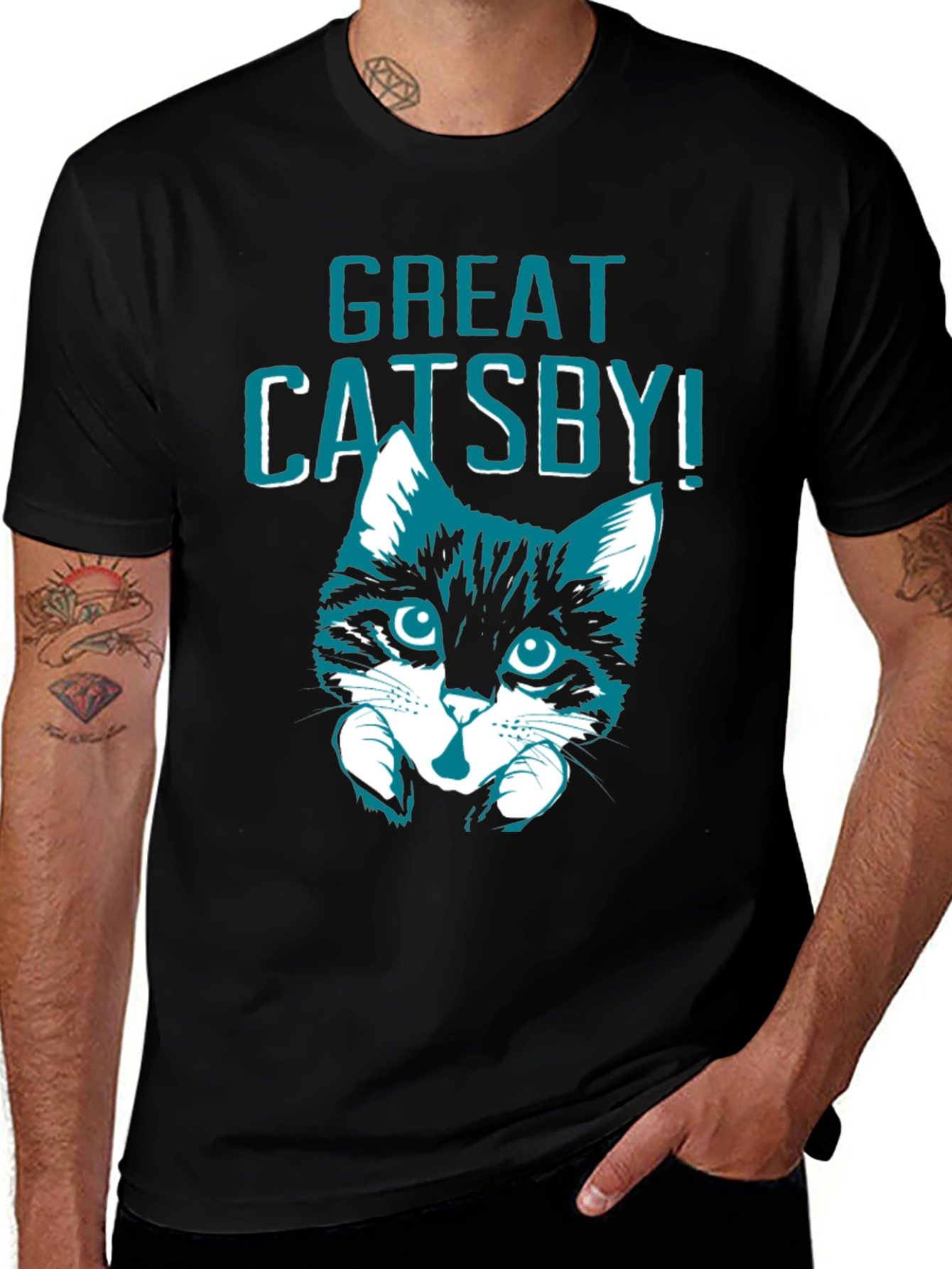 Great Catsby T-Shirt - Novelty Cat Lover Tee
