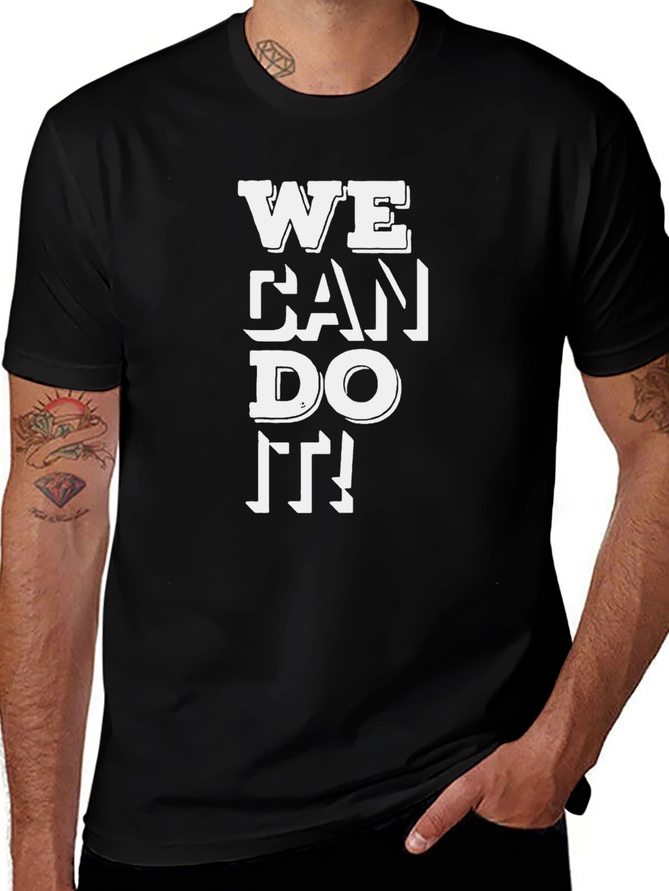 Variant 5 of Motivational 'We Can Do It' Graphic T-Shirt