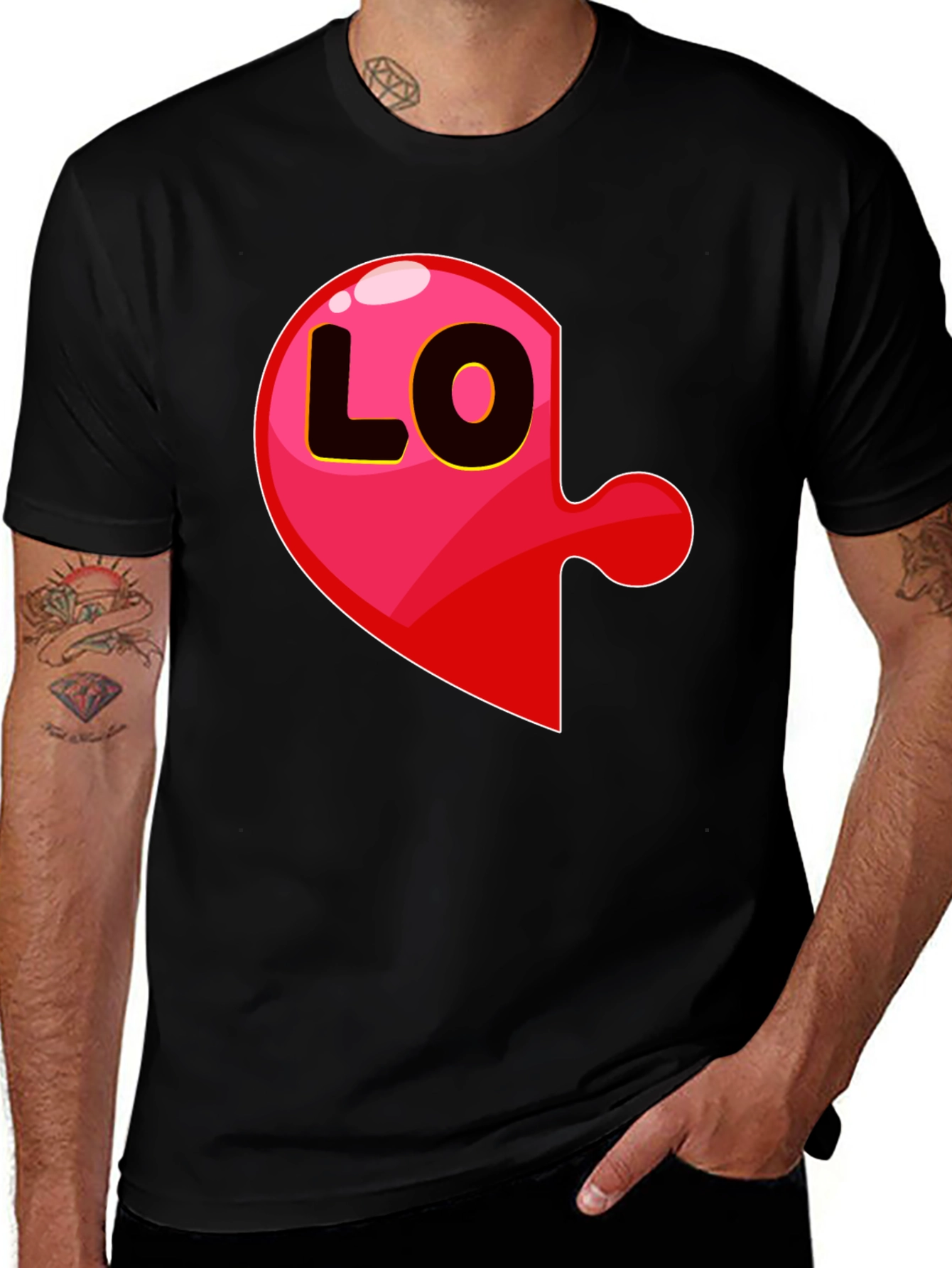 Matching Love Puzzle T-Shirt - Left Piece