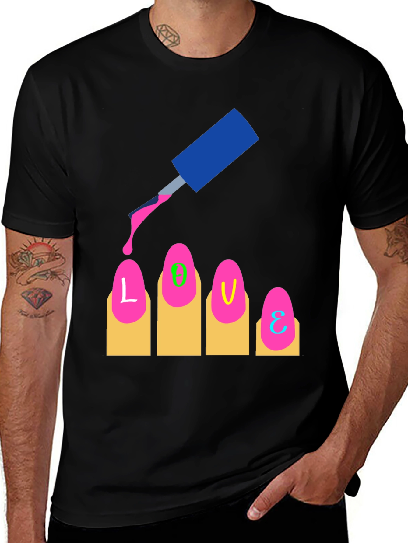 Variant 18 of Love Nail Polish T-Shirt