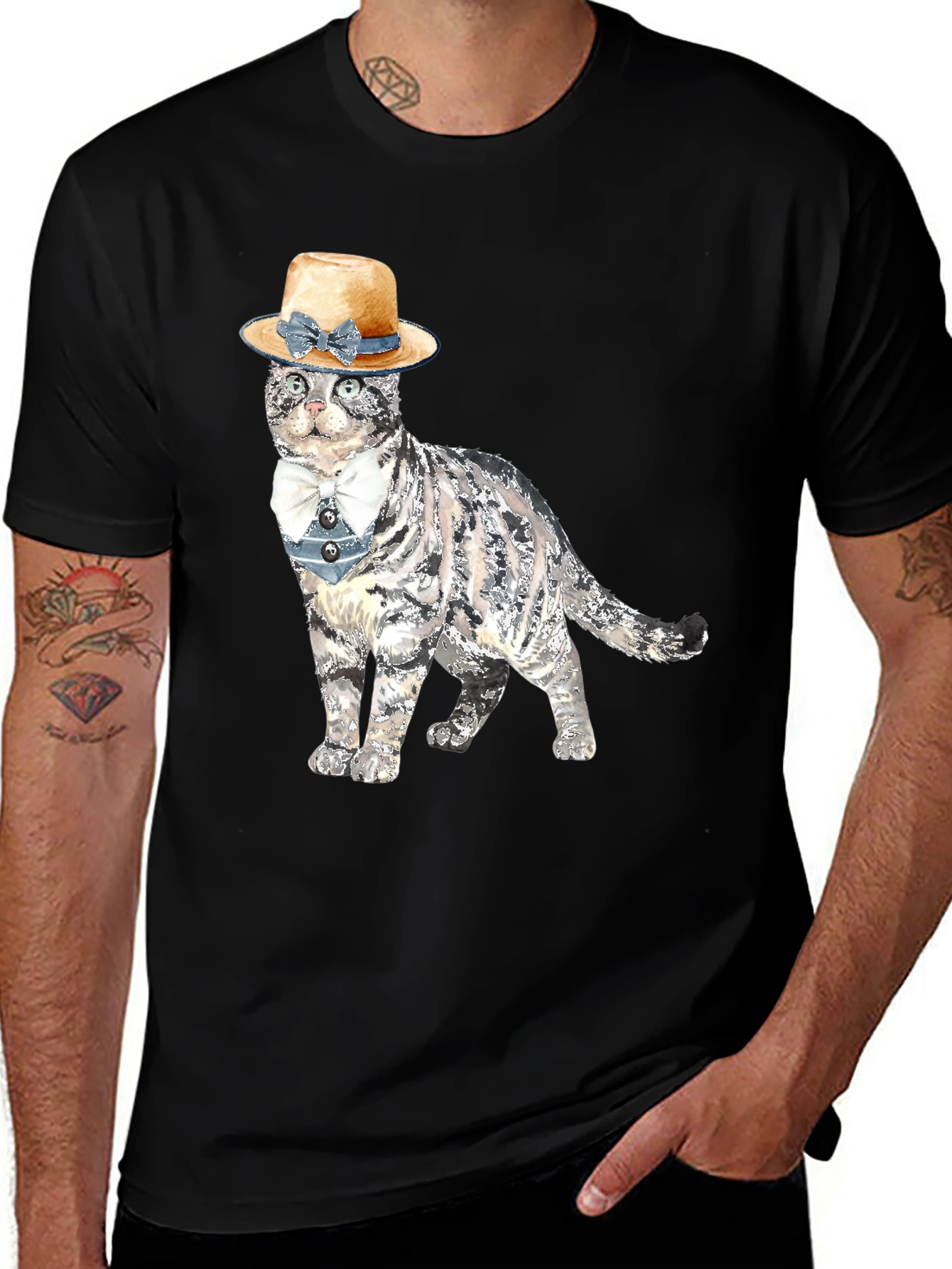 Variant 29 of Dapper Cat T-Shirt