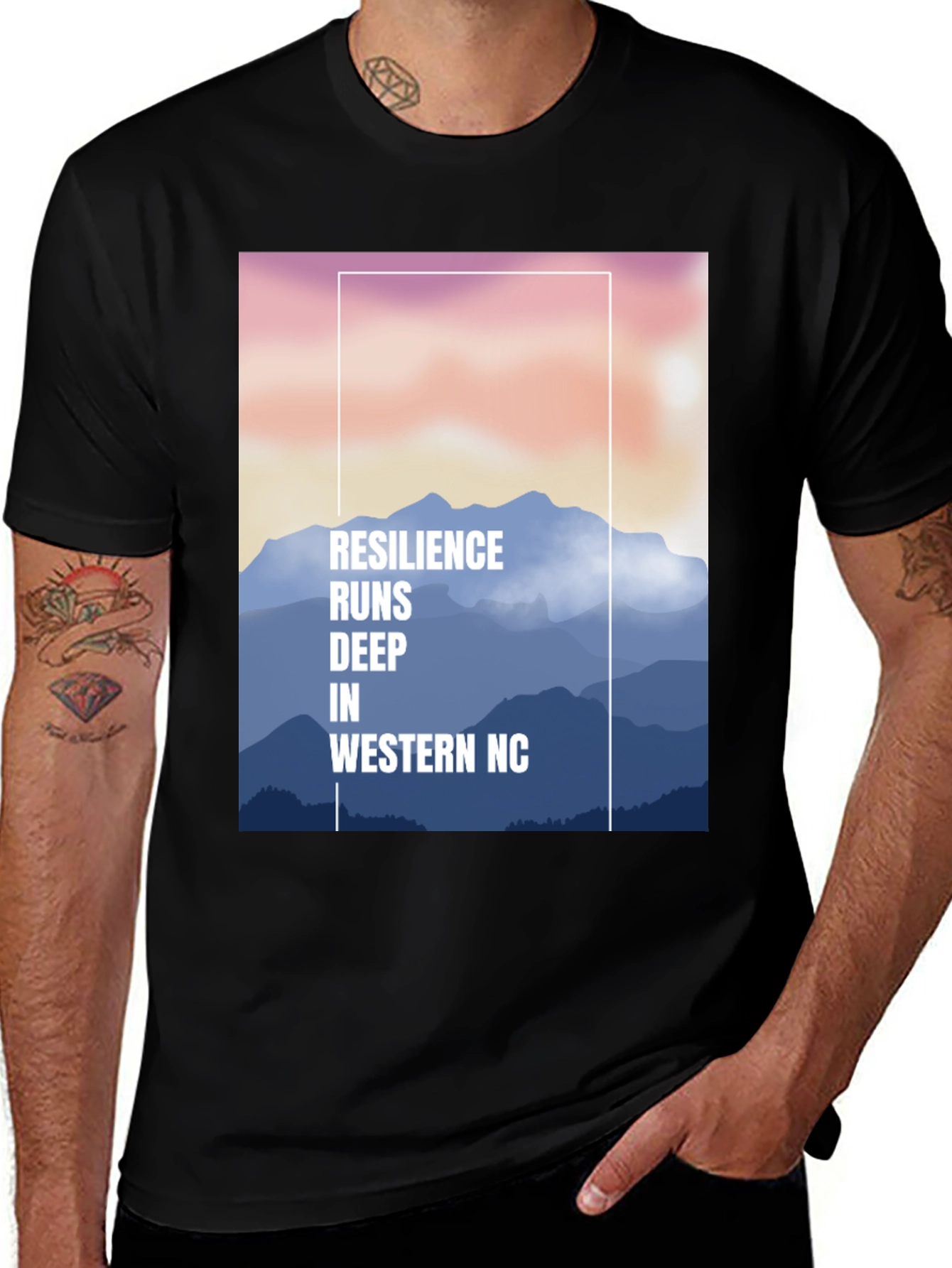 Variant 14 of Resilience Western NC T-Shirt