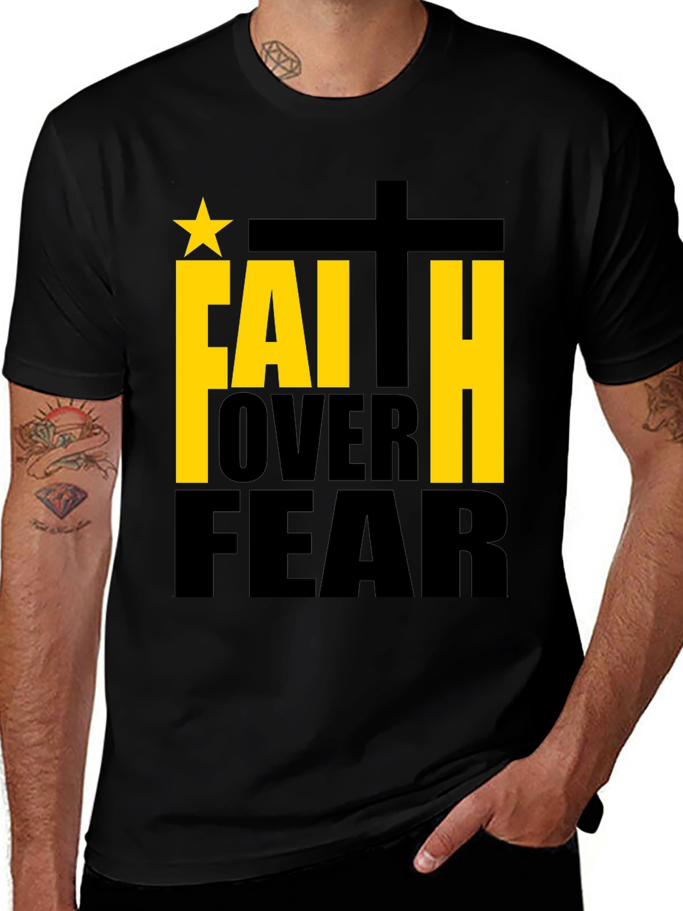 Variant 13 of Faith Over Fear Graphic T-Shirt
