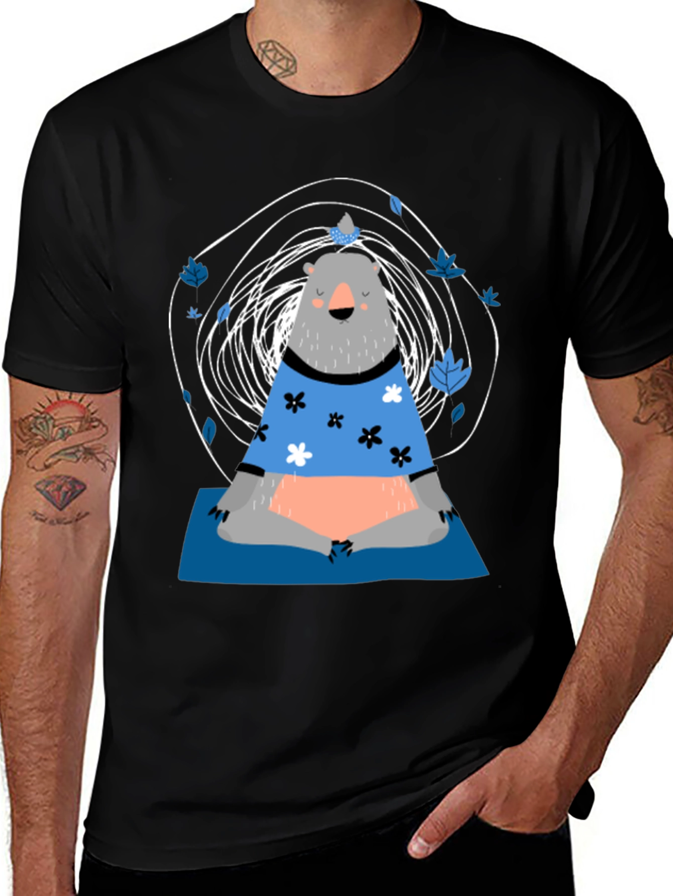Variant 20 of Zen Bear Graphic Tee
