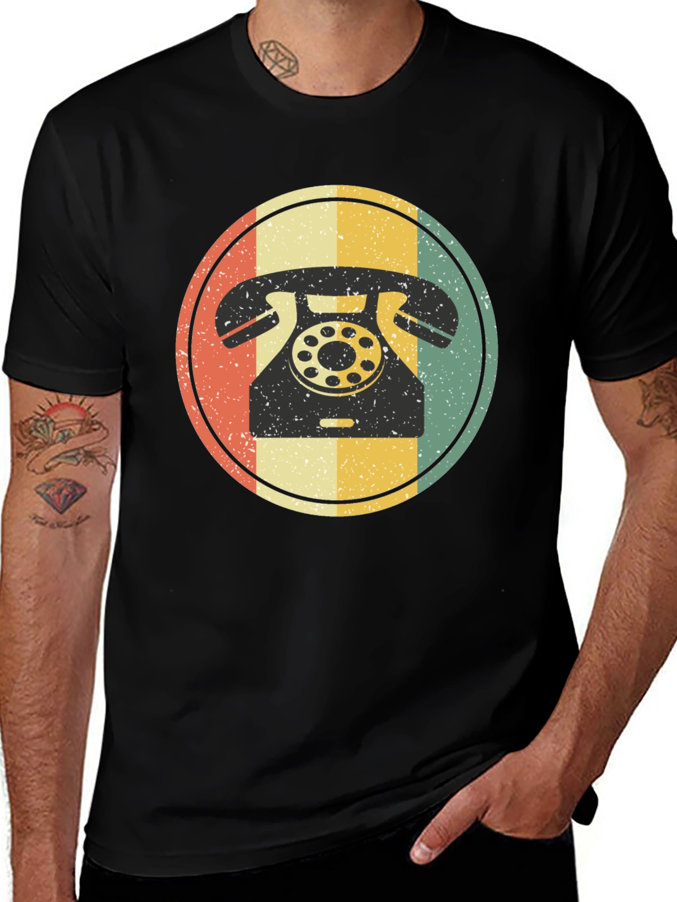 Variant 3 of Retro Rotary Phone Graphic Tee