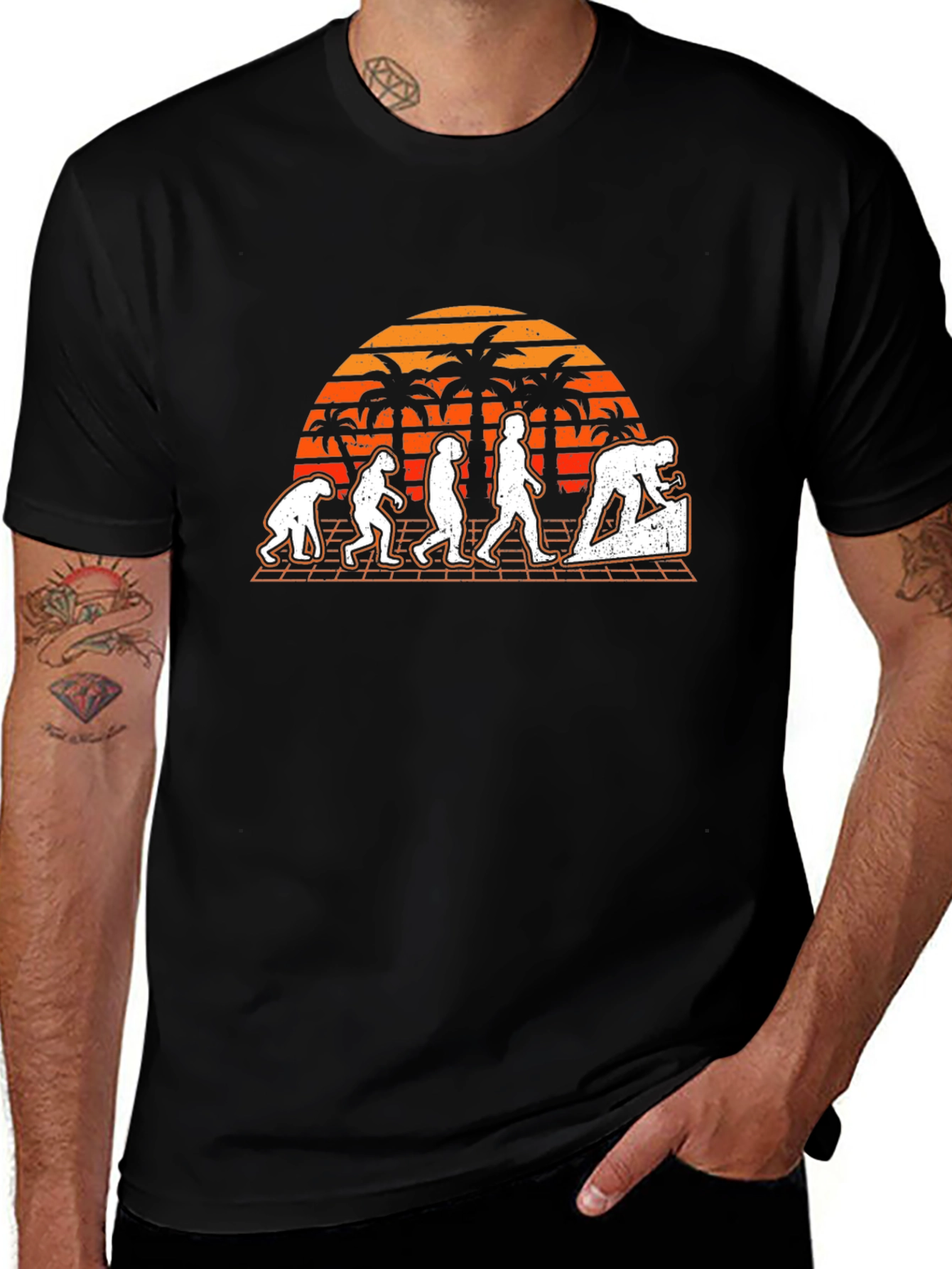 Variant 17 of Retro Bricklayer Evolution T-Shirt
