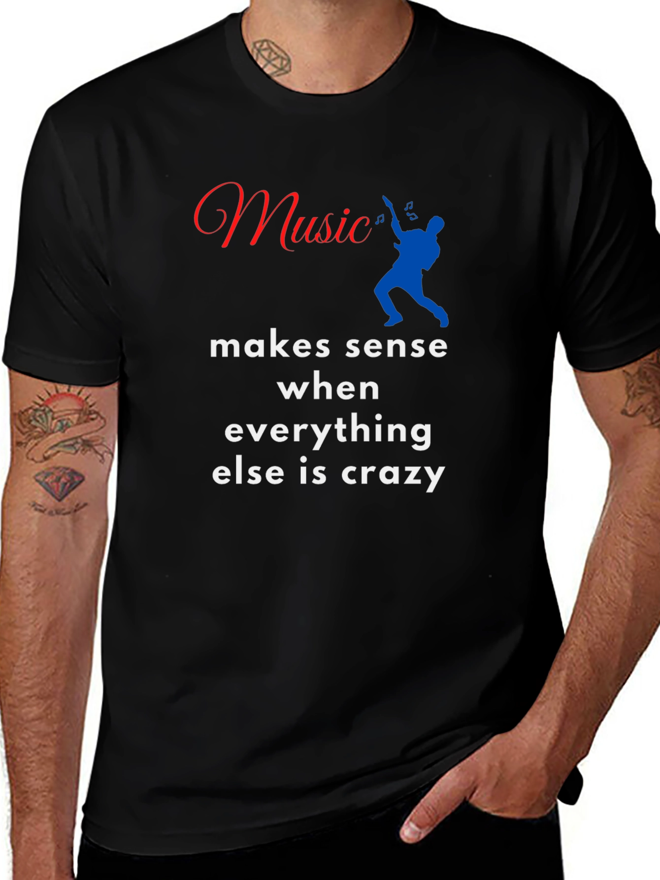 Variant 28 of Music Makes Sense Graphic T-Shirt
