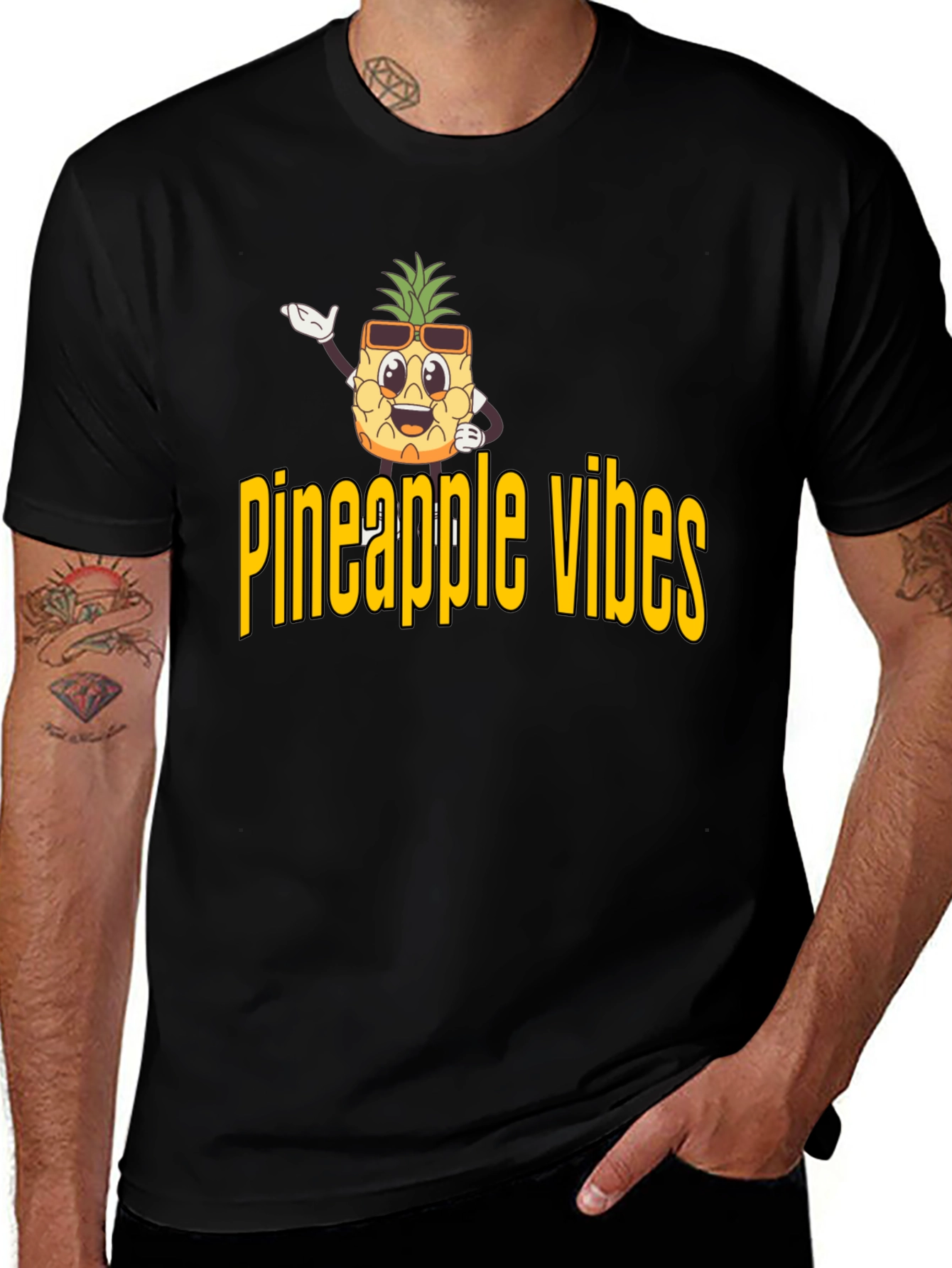 Variant 16 of Pineapple Vibes Graphic T-Shirt