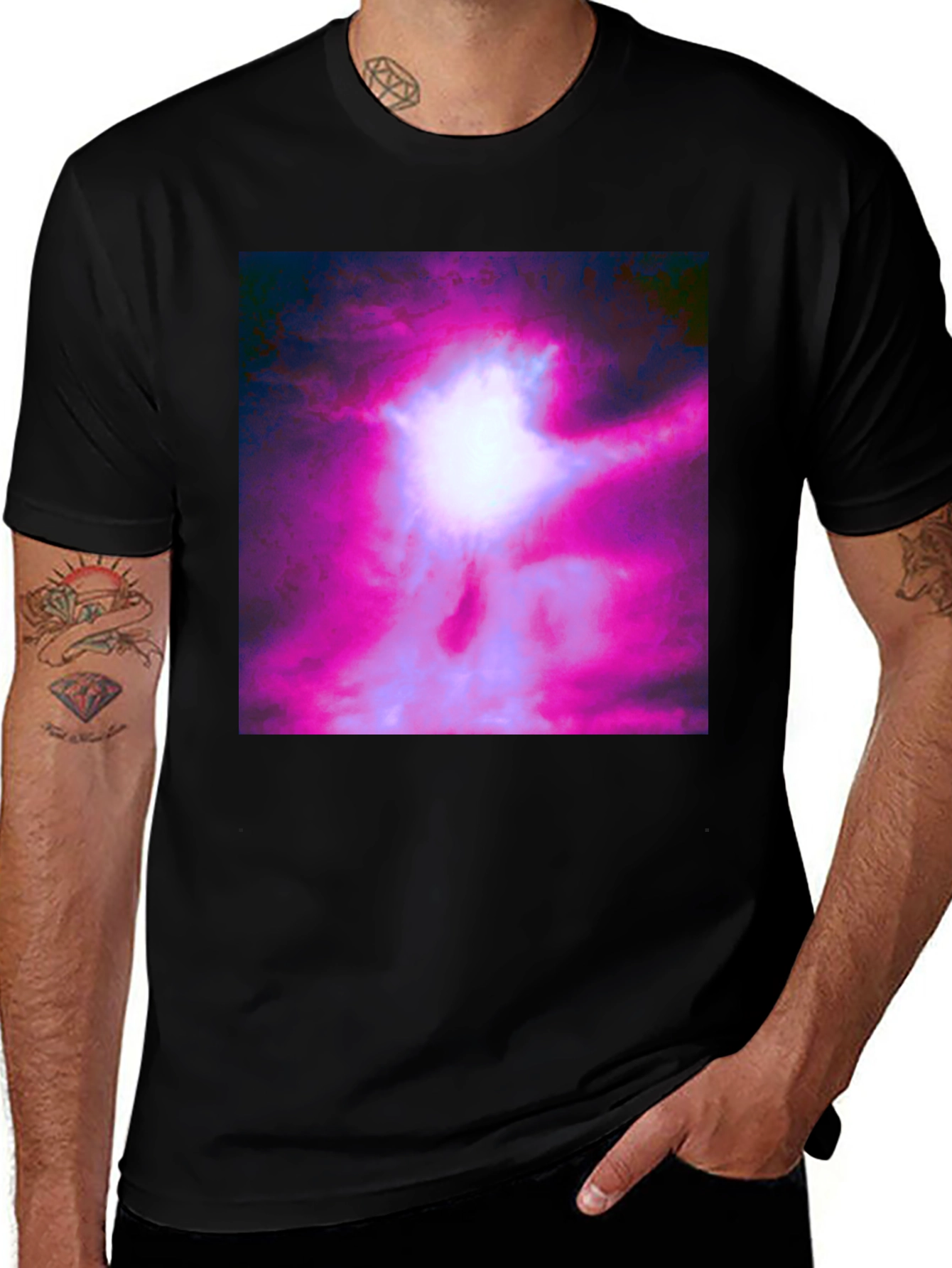 Variant 17 of Abstract Celestial Graphic T-Shirt