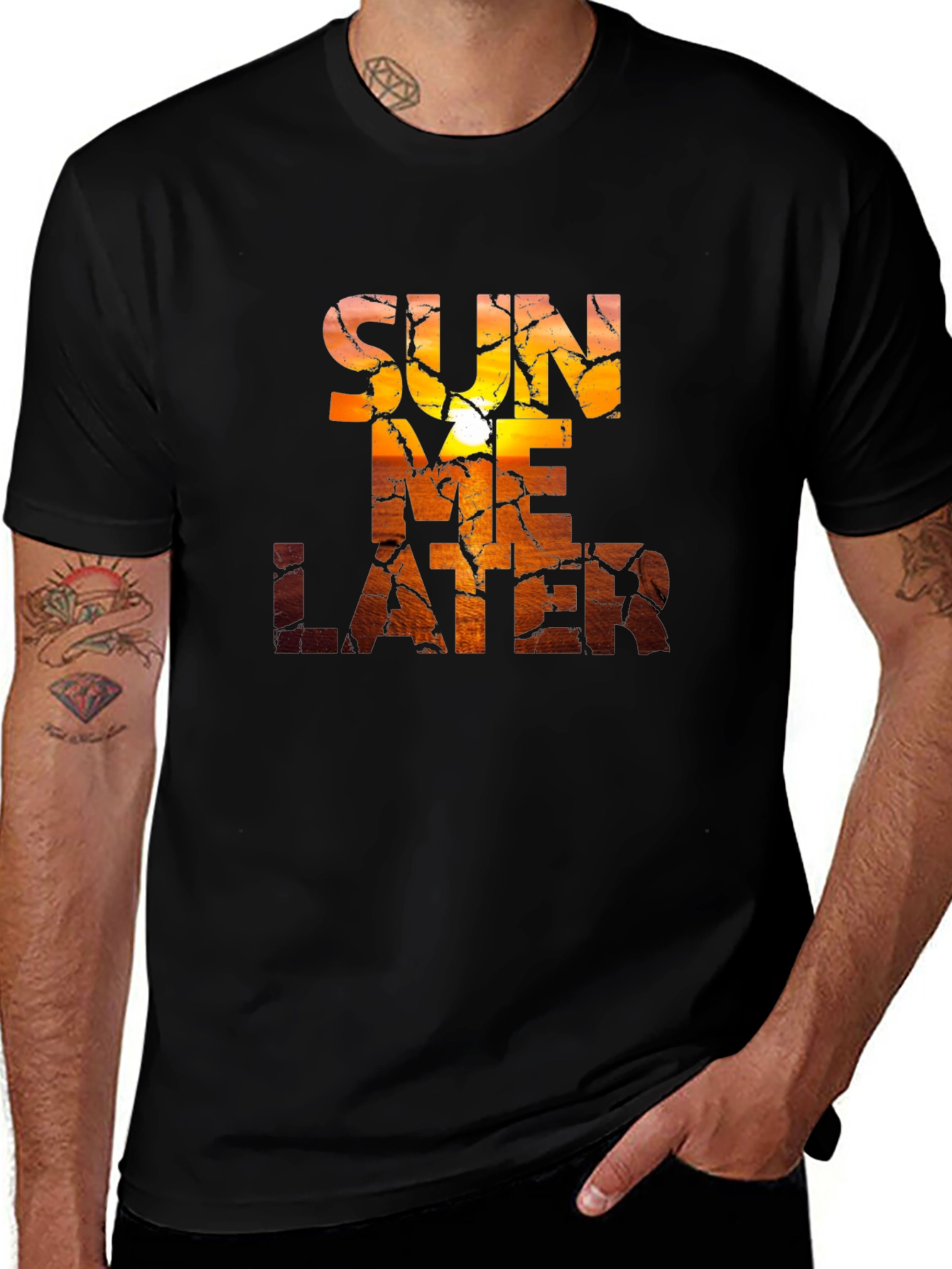 Variant 12 of Sun Me Later Graphic T-Shirt - Trendy Summer Tee