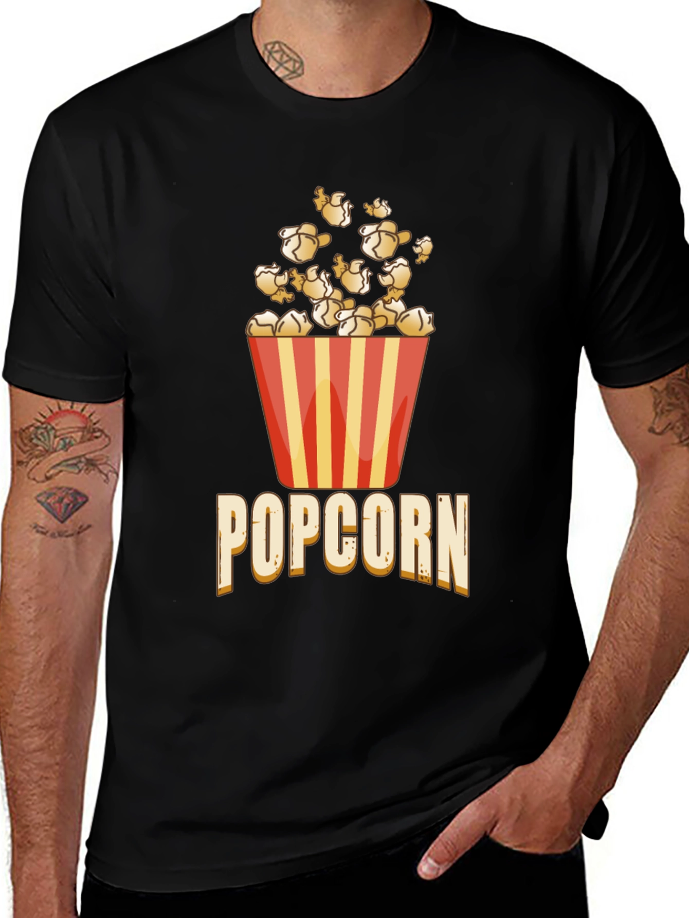 Variant 6 of Popcorn Graphic Tee - Casual & Fun Style