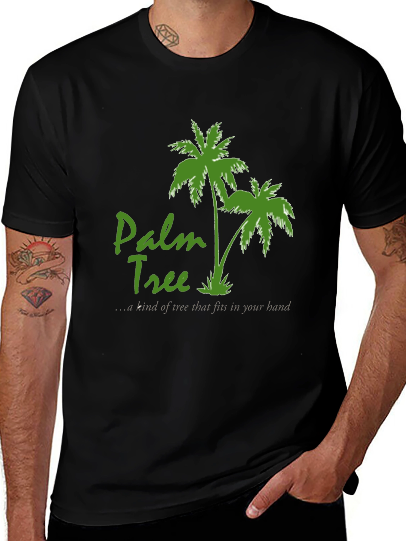 Variant 2 of Palm Tree Graphic T-Shirt - Tropical Vibes