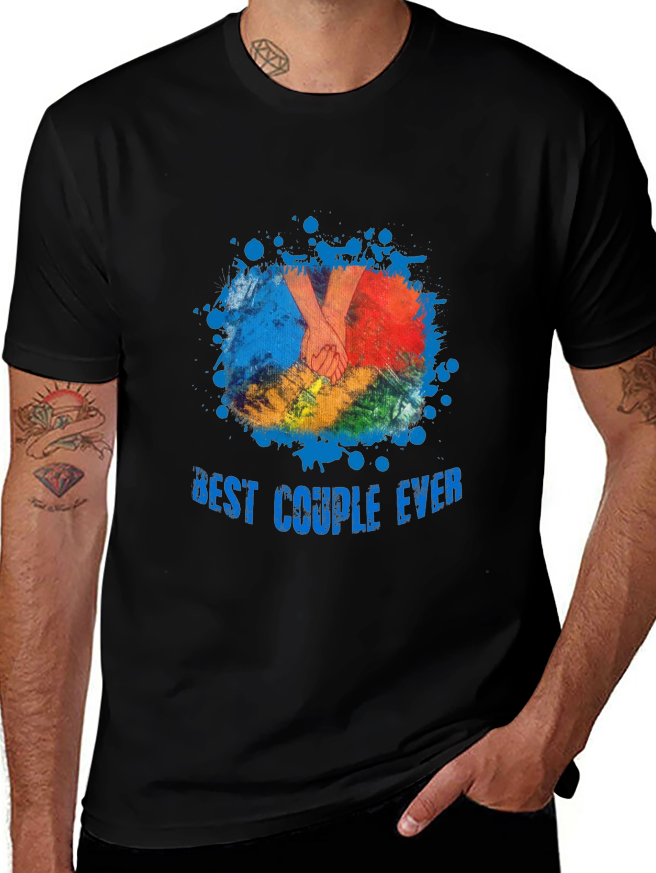 Variant 17 of Best Couple Ever T-Shirt - Black Graphic Tee