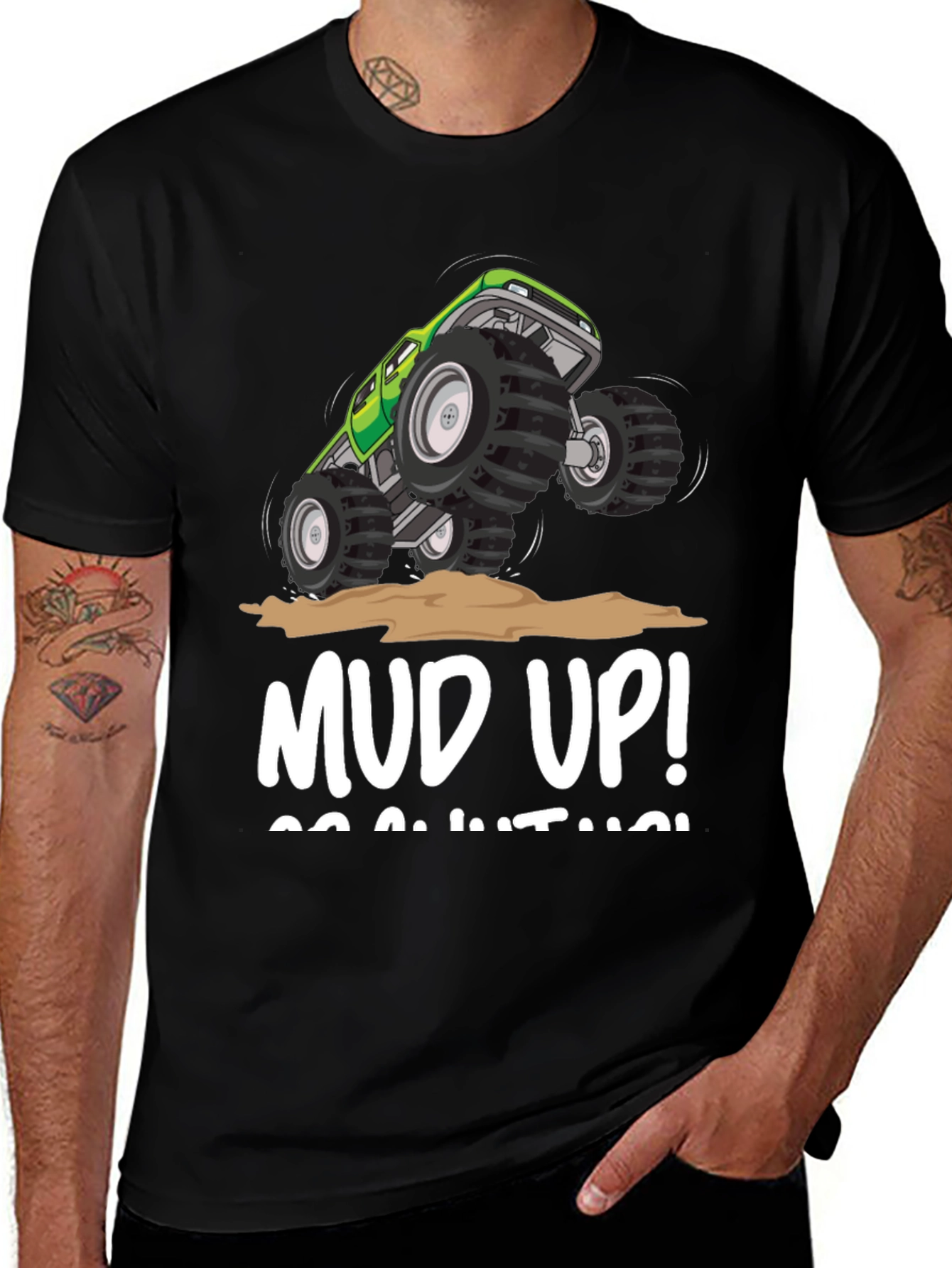 Variant 29 of Mud Up! Monster Truck Graphic Tee