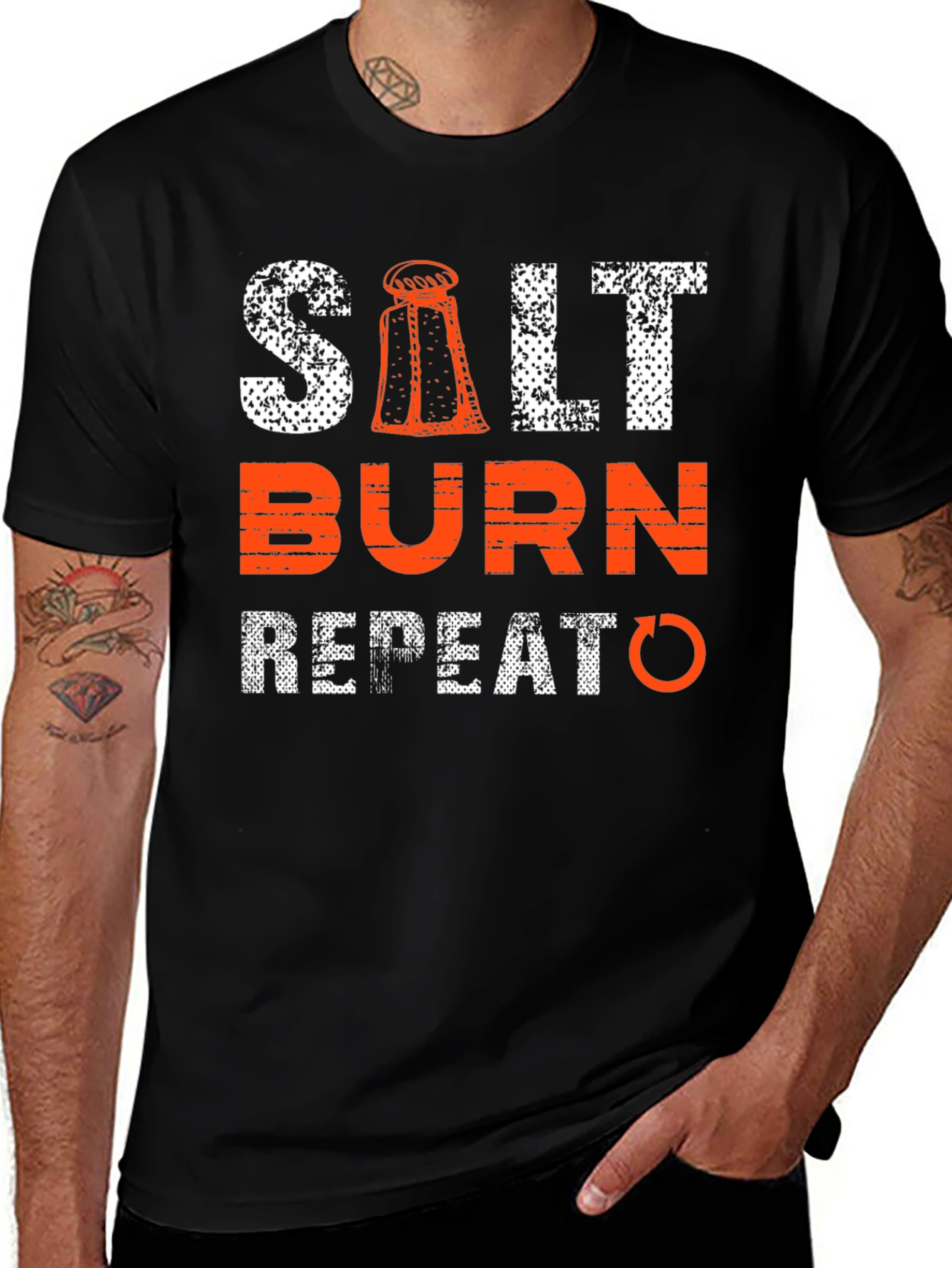 Variant 3 of Salt Burn Repeat Graphic Tee