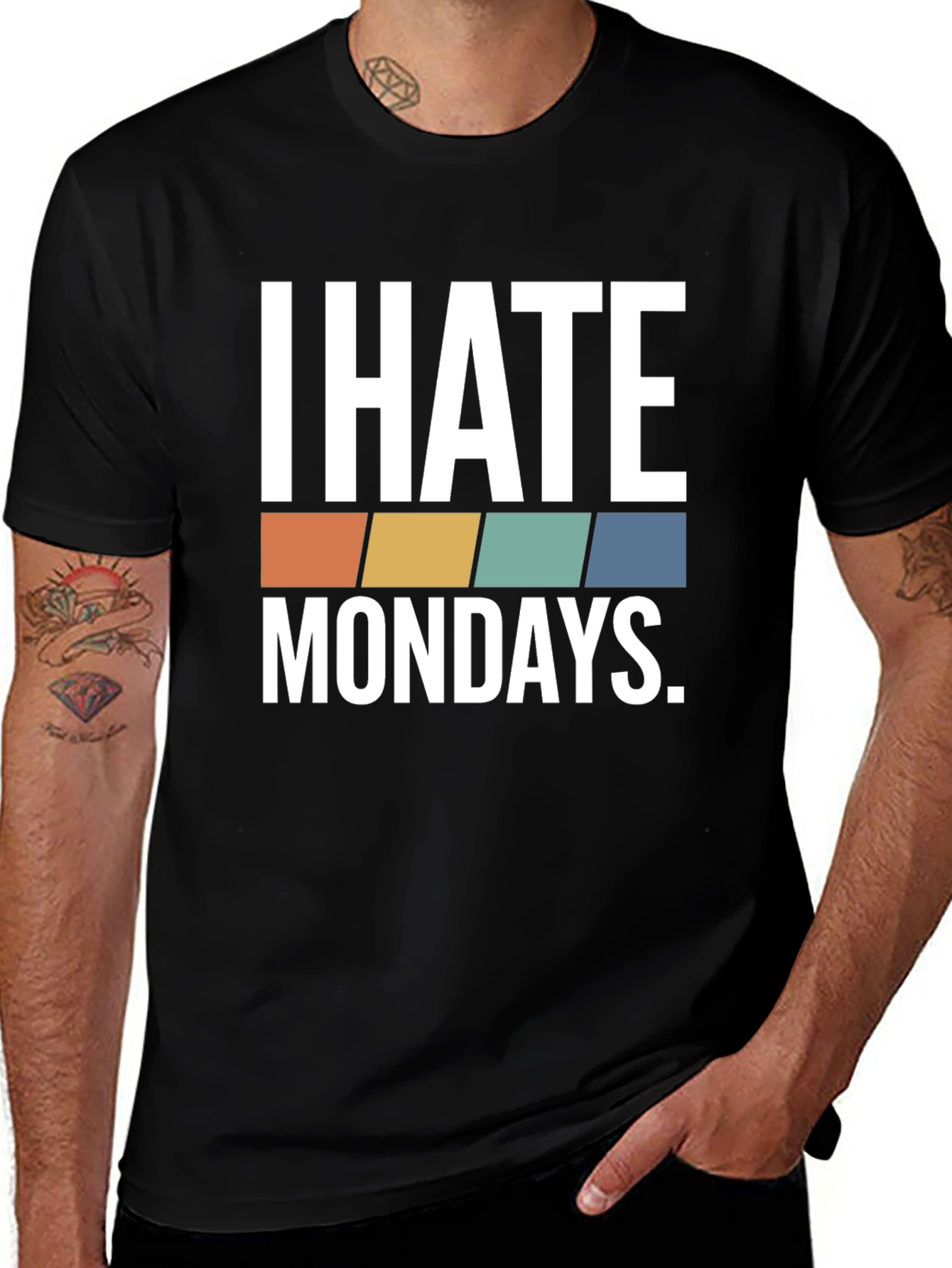 Variant 4 of I Hate Mondays Graphic T-Shirt - Trendy Casual Wear