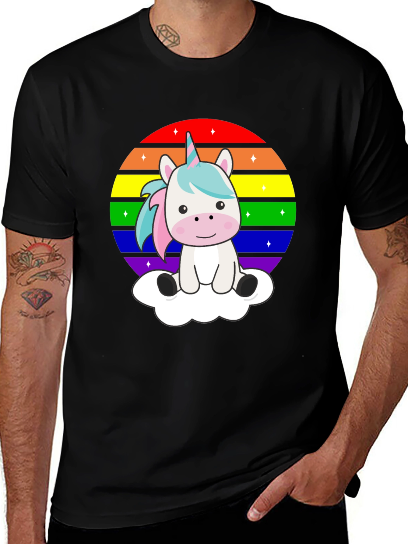 Variant 24 of Rainbow Unicorn T-Shirt