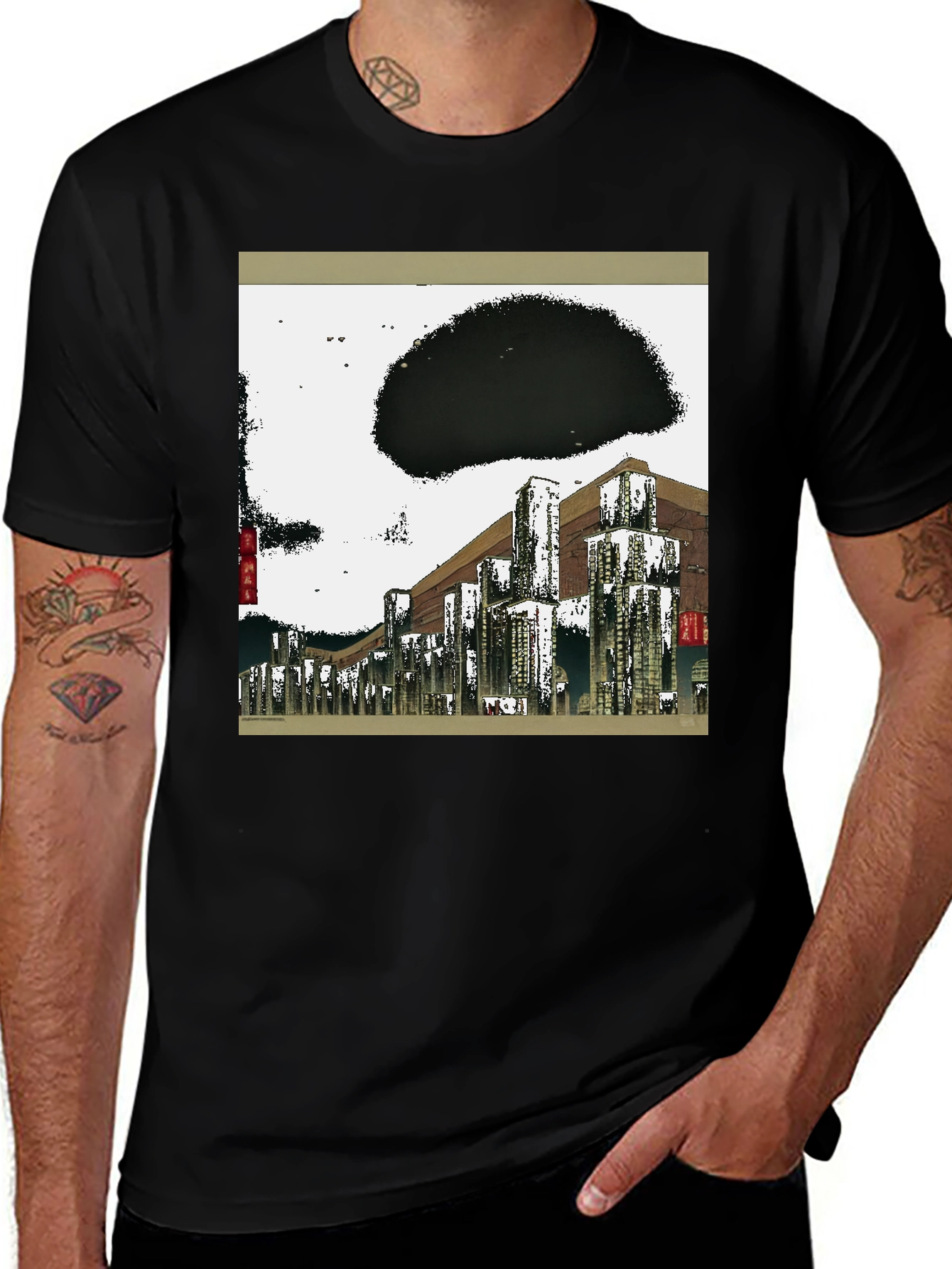 Variant 25 of Cityscape Graphic Tee - Urban Style