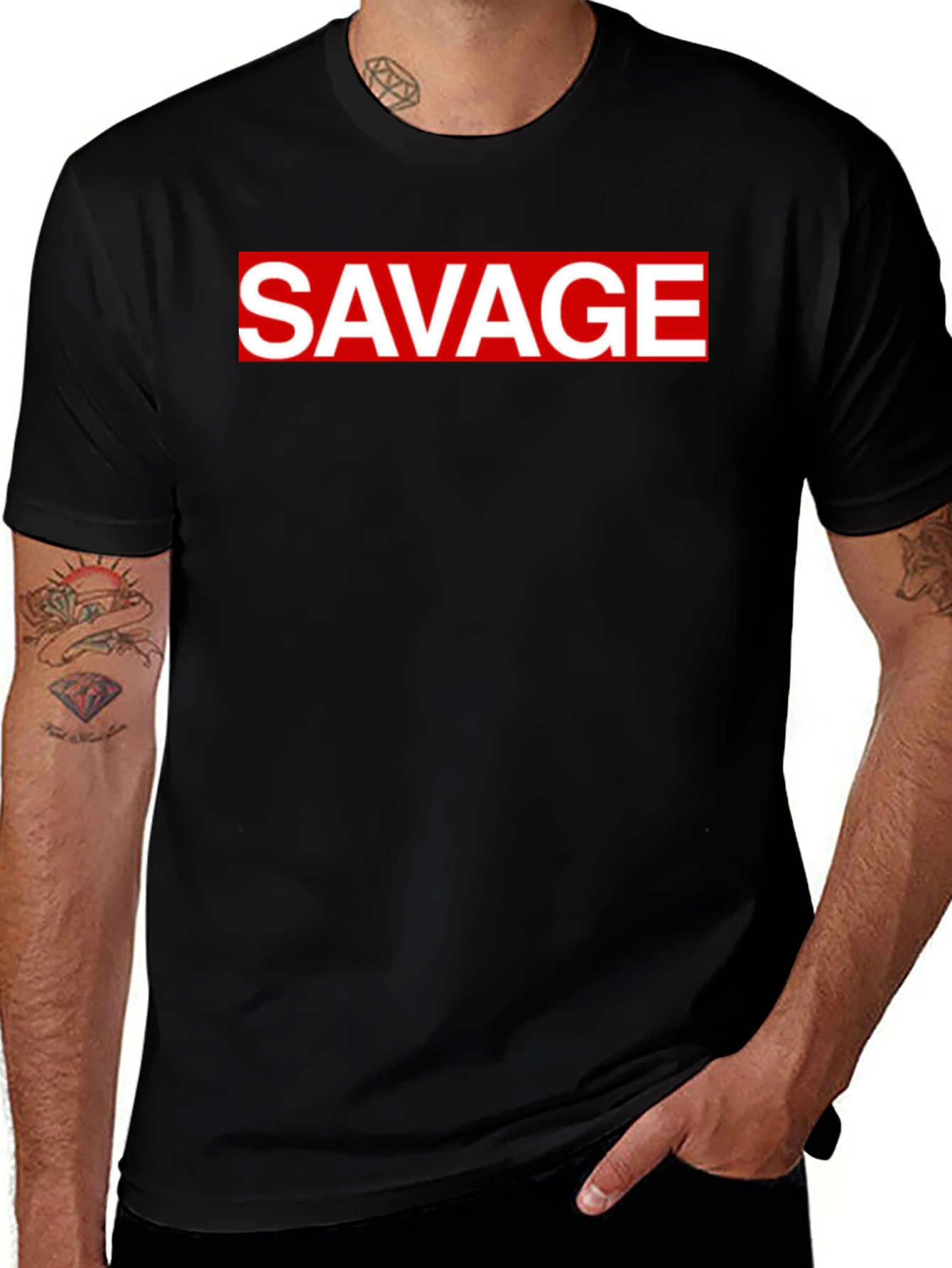 Variant 3 of Savage Graphic Tee - Bold Statement T-Shirt