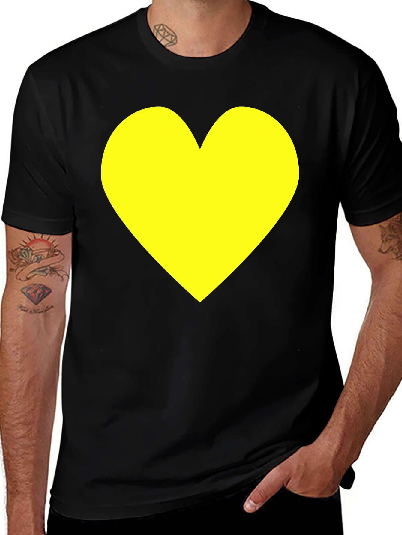 Variant 24 of Heart Graphic Tee - Stylish Casual Wear