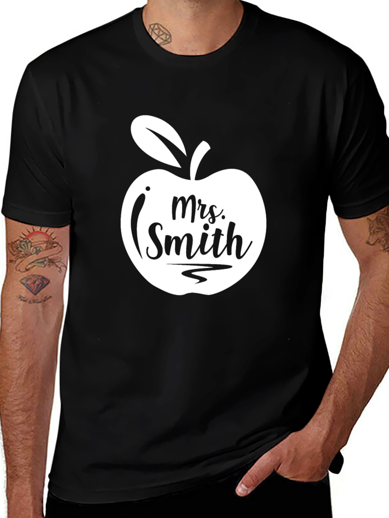 Variant 19 of Mrs. Smith Teacher Apple T-Shirt