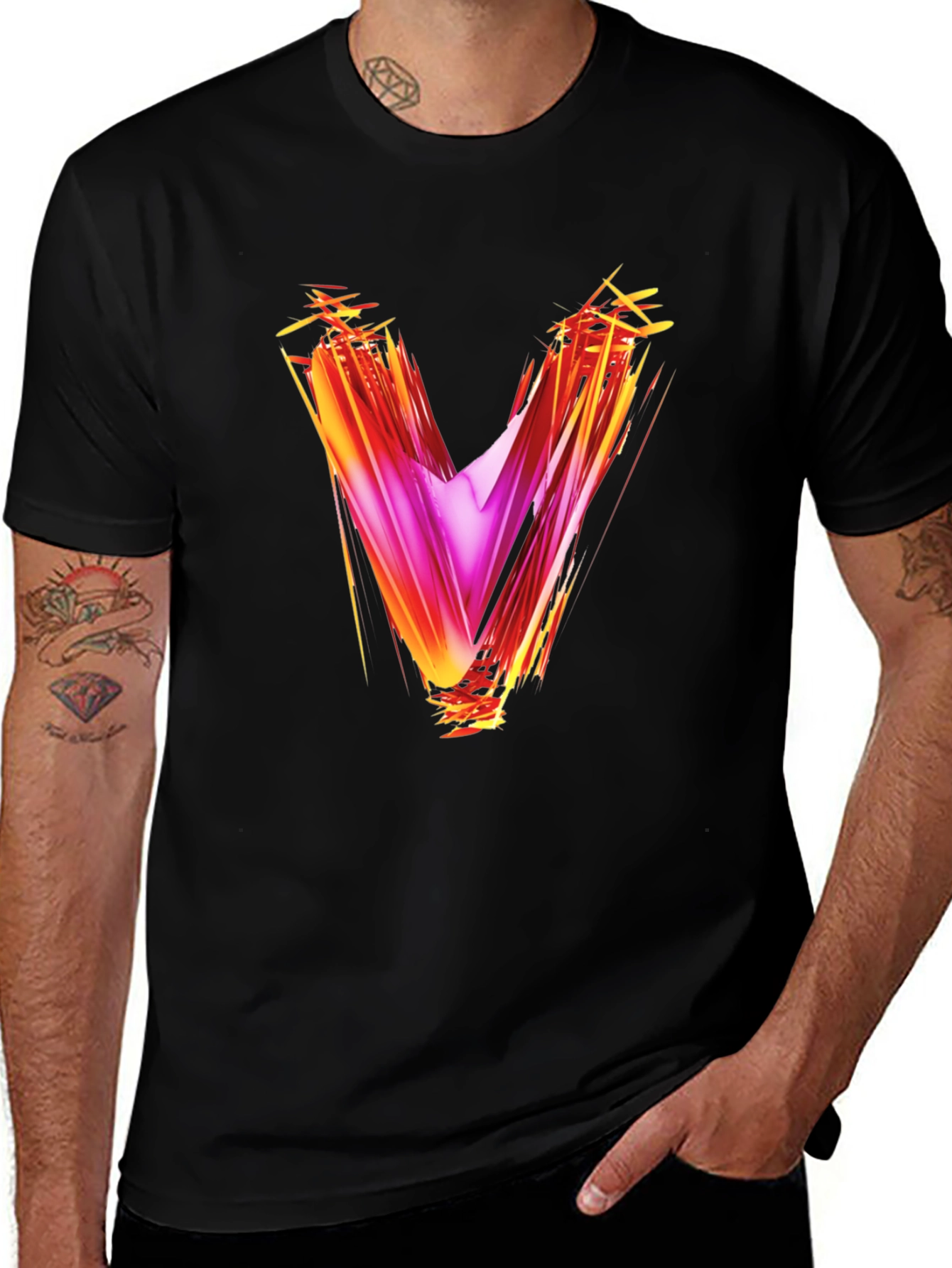 Variant 23 of Abstract V Graphic T-Shirt