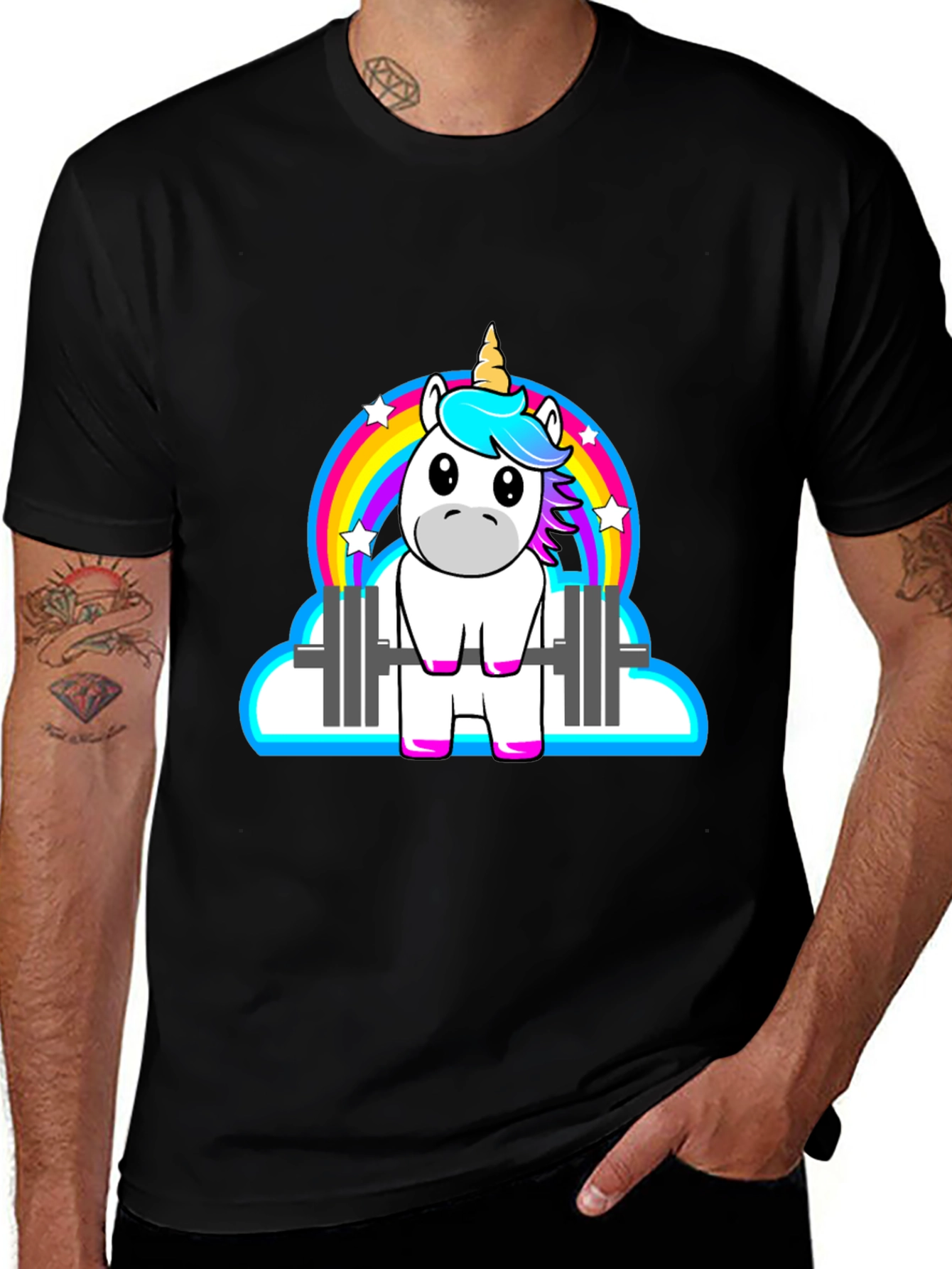 Variant 3 of Unicorn Weightlifting T-Shirt