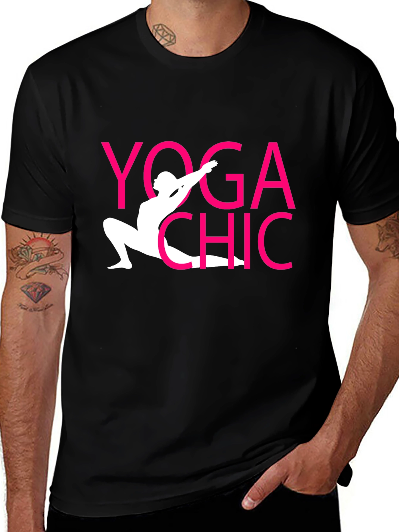 Variant 26 of Yoga Chic Black T-Shirt