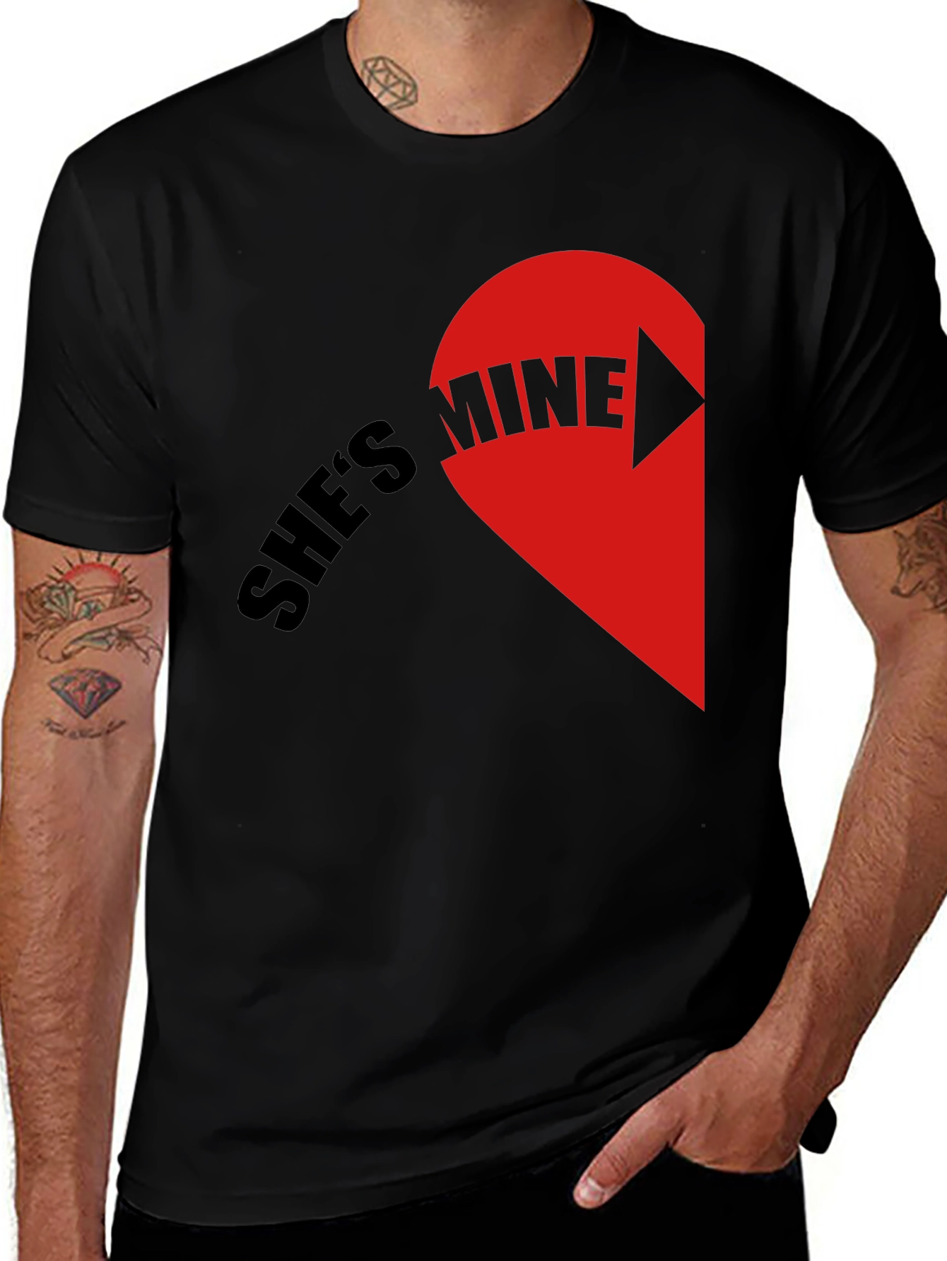 She's Mine Matching Couple T-Shirt