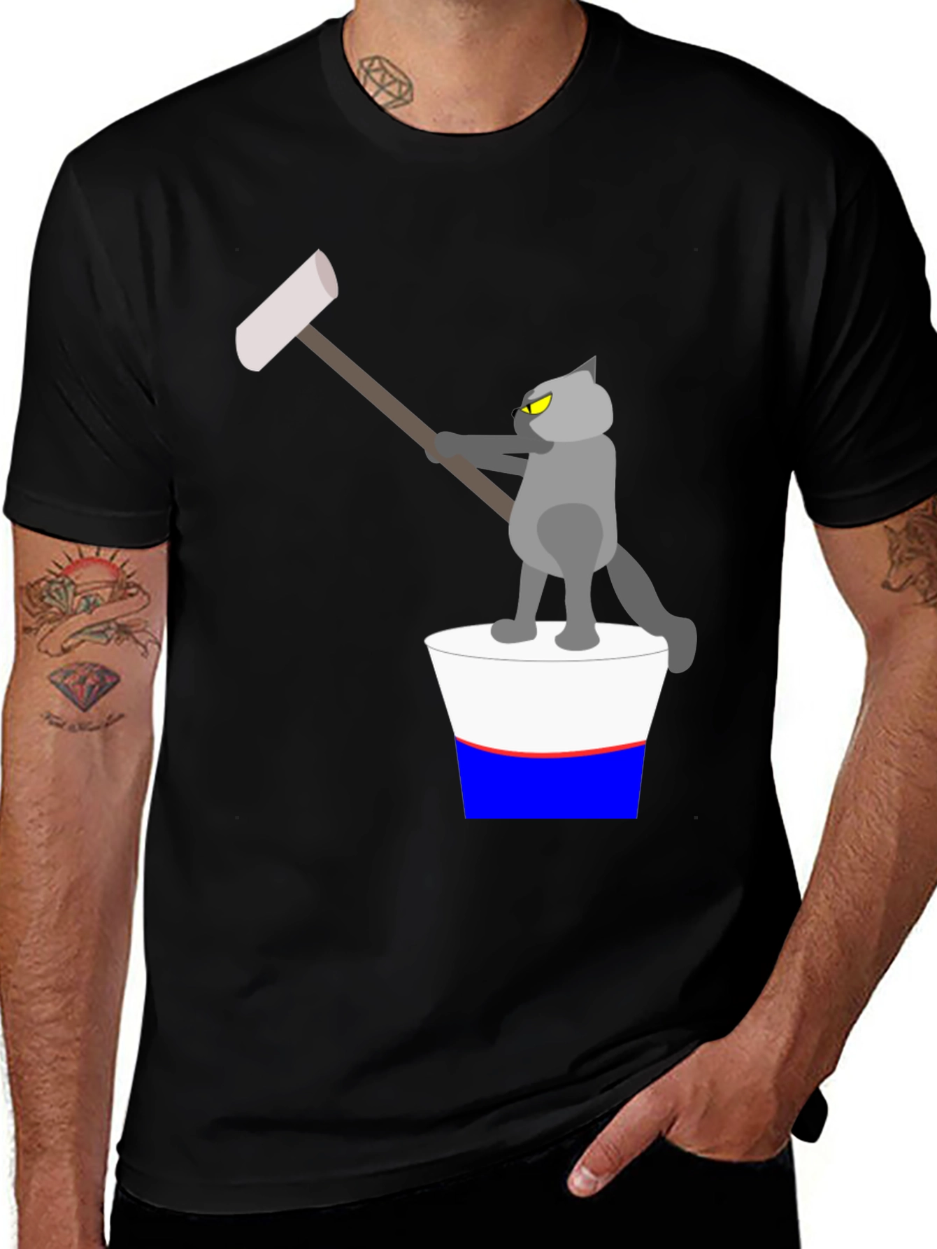 Variant 24 of Cartoon Cat T-Shirt