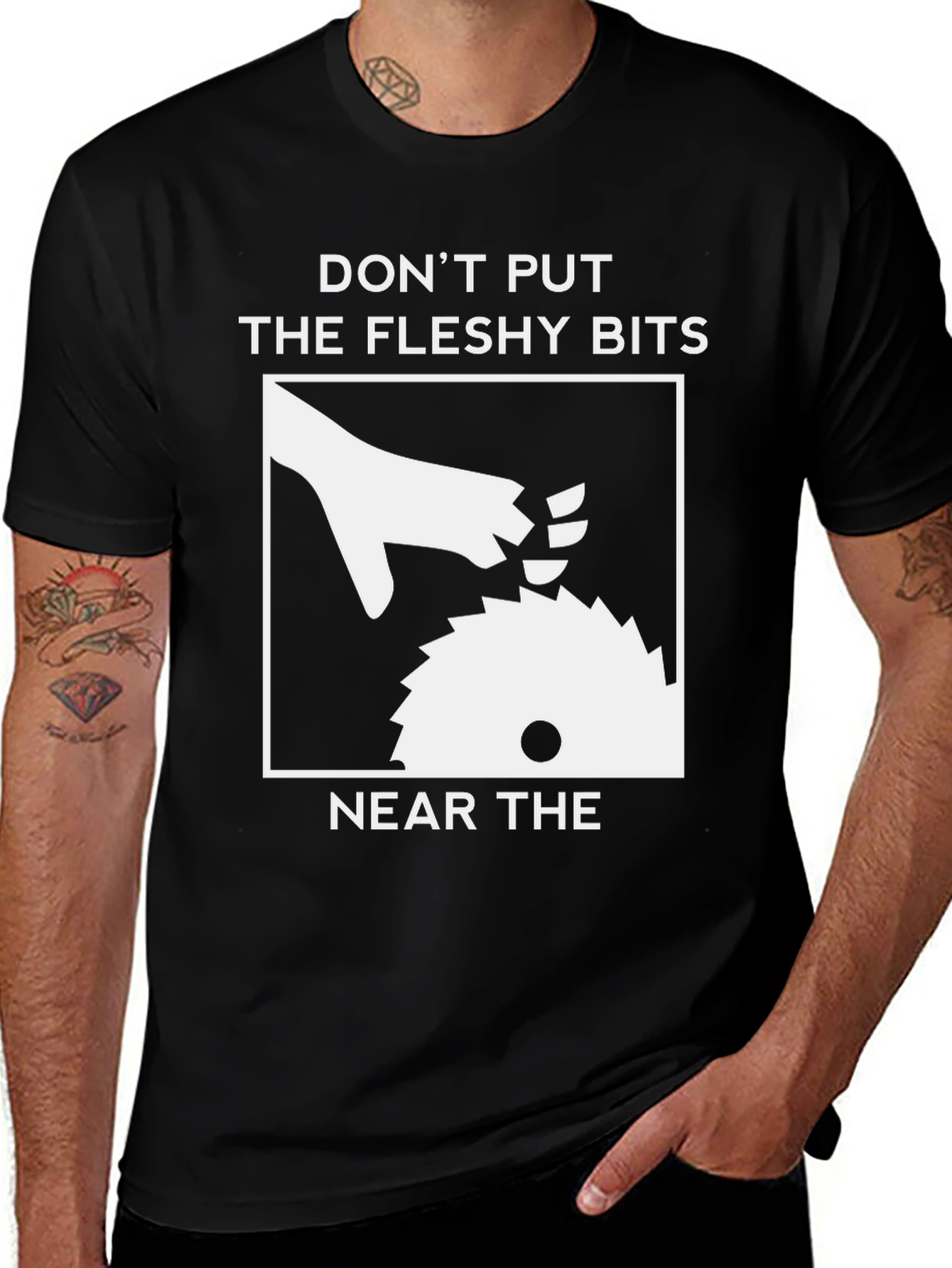 Variant 17 of Humorous Woodworking Safety T-Shirt