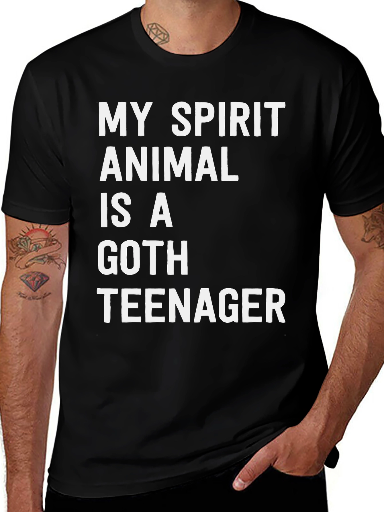 Variant 20 of My Spirit Animal Is A Goth Teenager T-Shirt