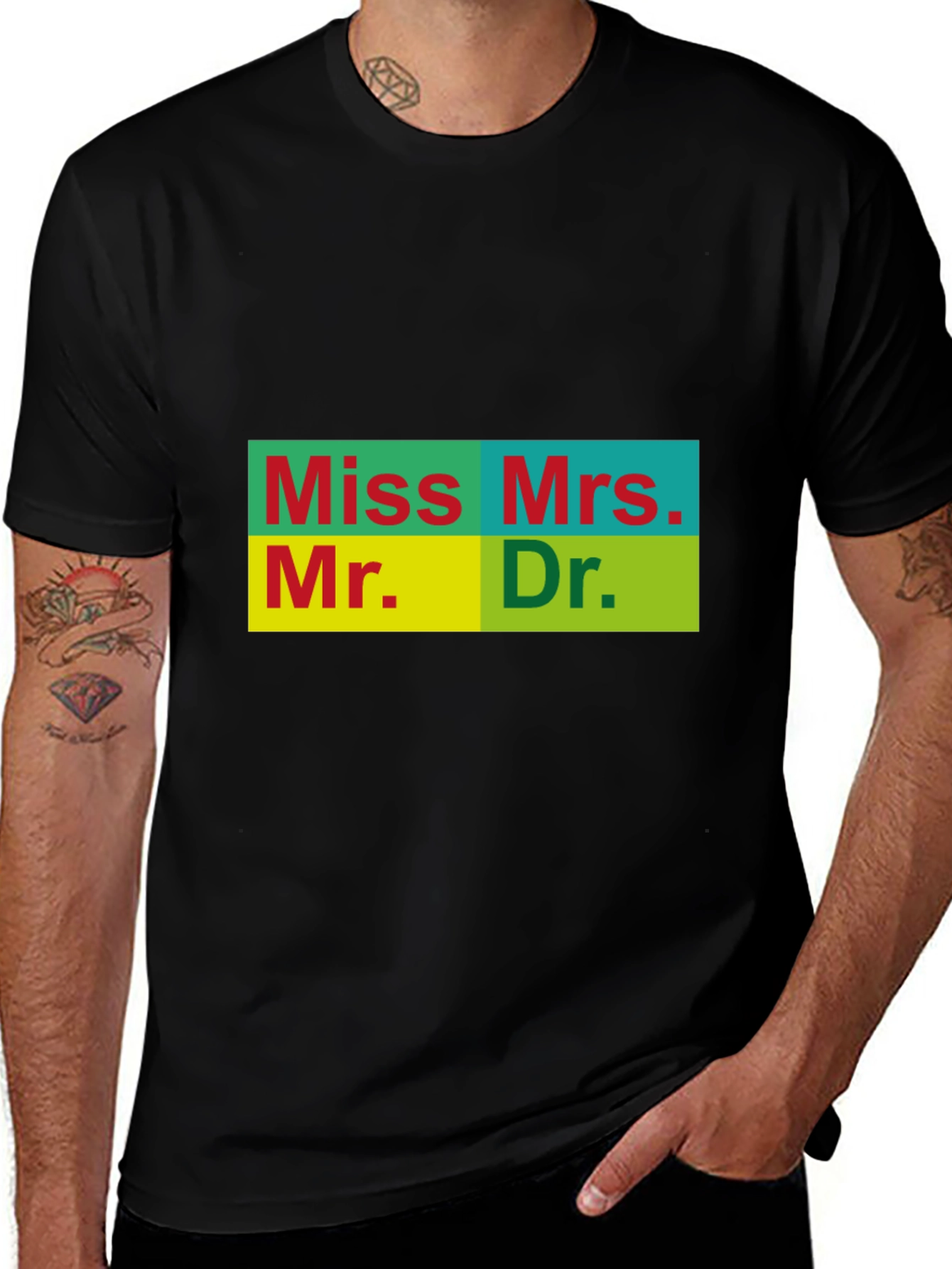 Title T-Shirt - Miss Mrs. Mr. Dr.