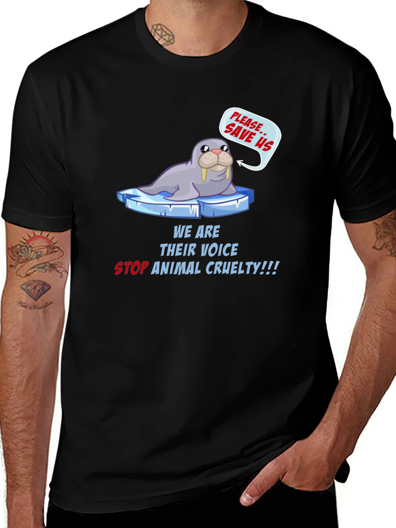 Variant 21 of Animal Cruelty Awareness T-Shirt