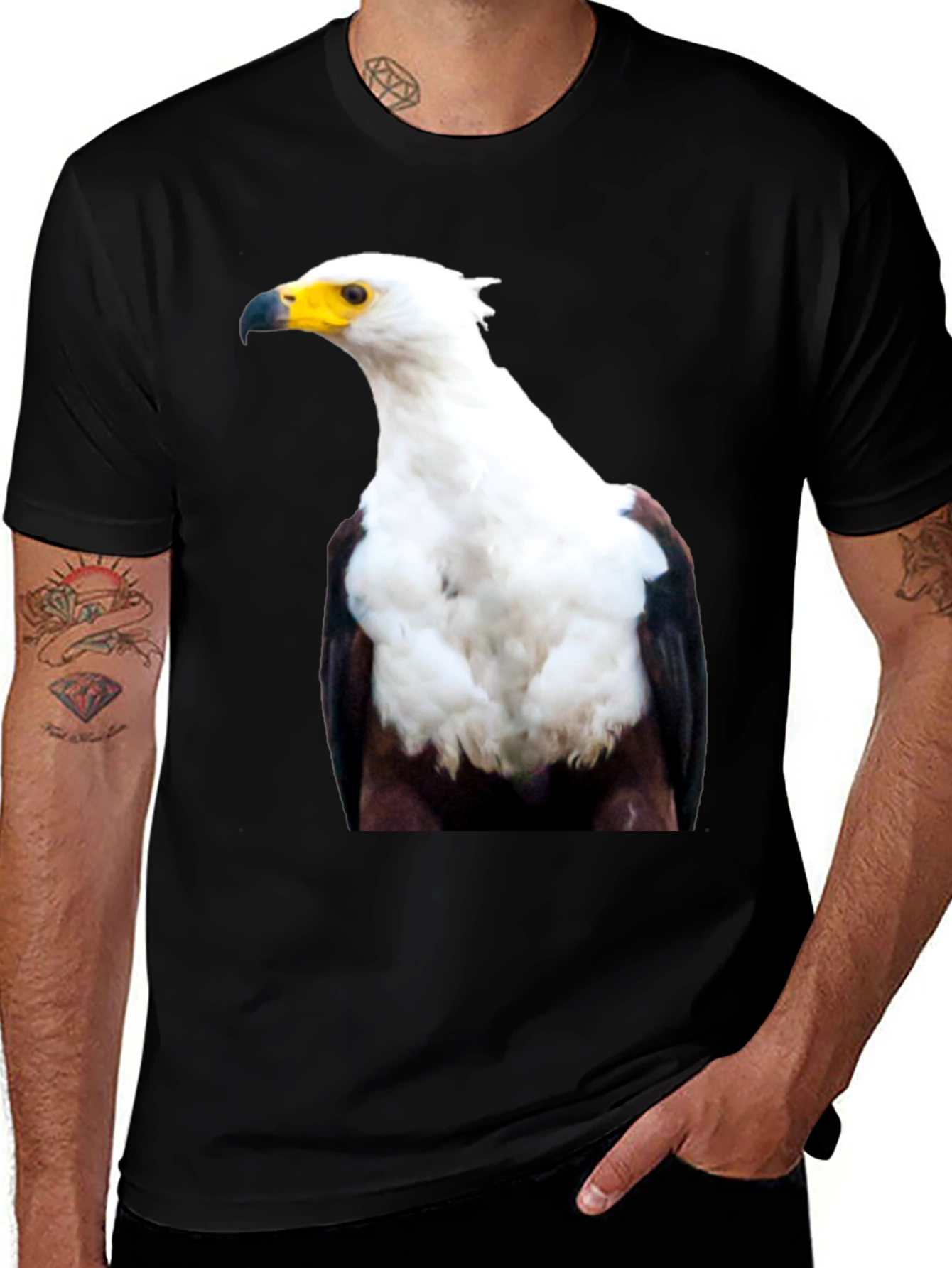 Variant 17 of Eagle Graphic Tee - Black T-Shirt