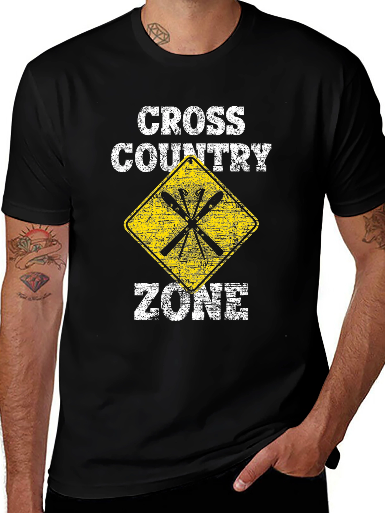 Variant 15 of Cross Country Zone T-Shirt - Athletic Graphic Tee