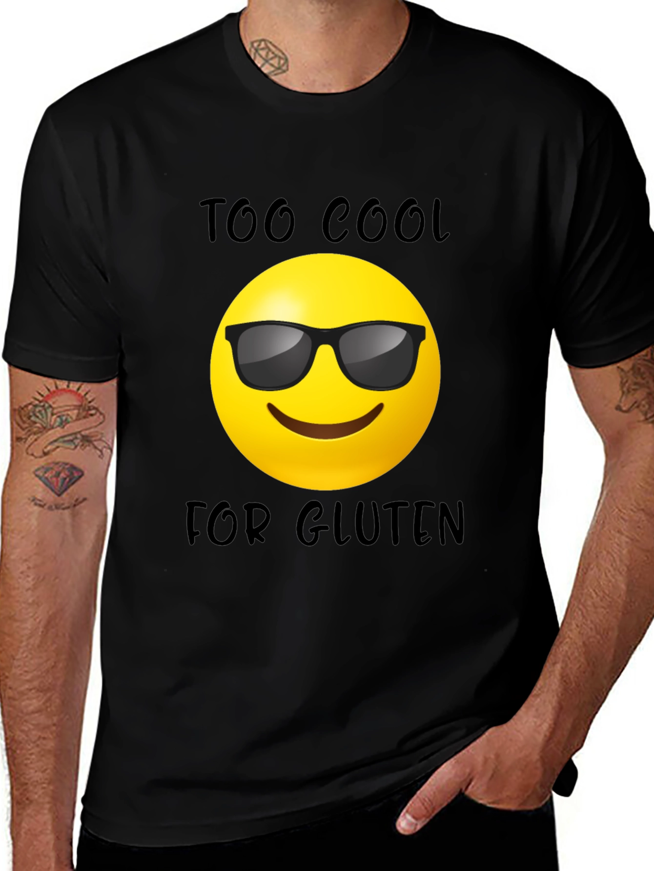 Variant 22 of Cool Emoji Gluten-Free T-Shirt