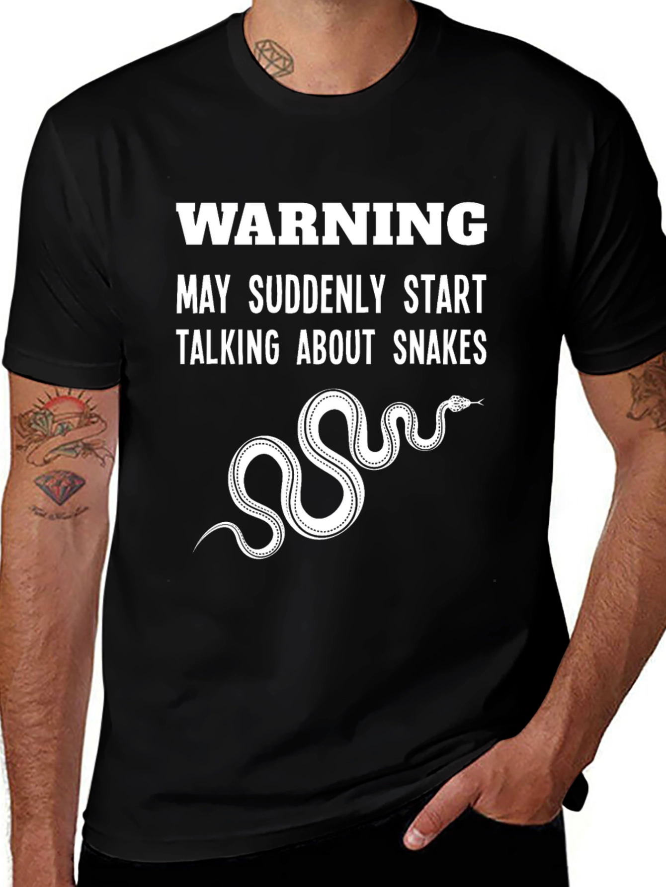 Variant 18 of Warning May Talk About Snakes T-Shirt