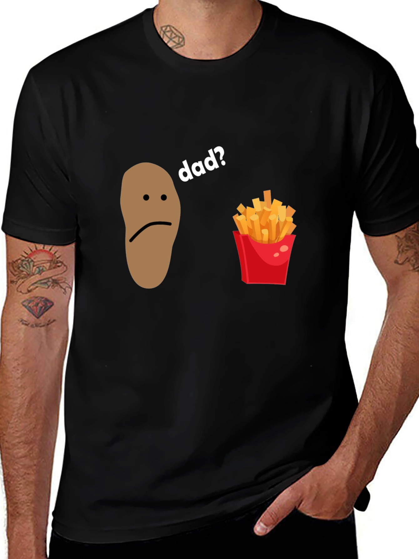 Variant 3 of Sad Potato Dad Joke T-Shirt