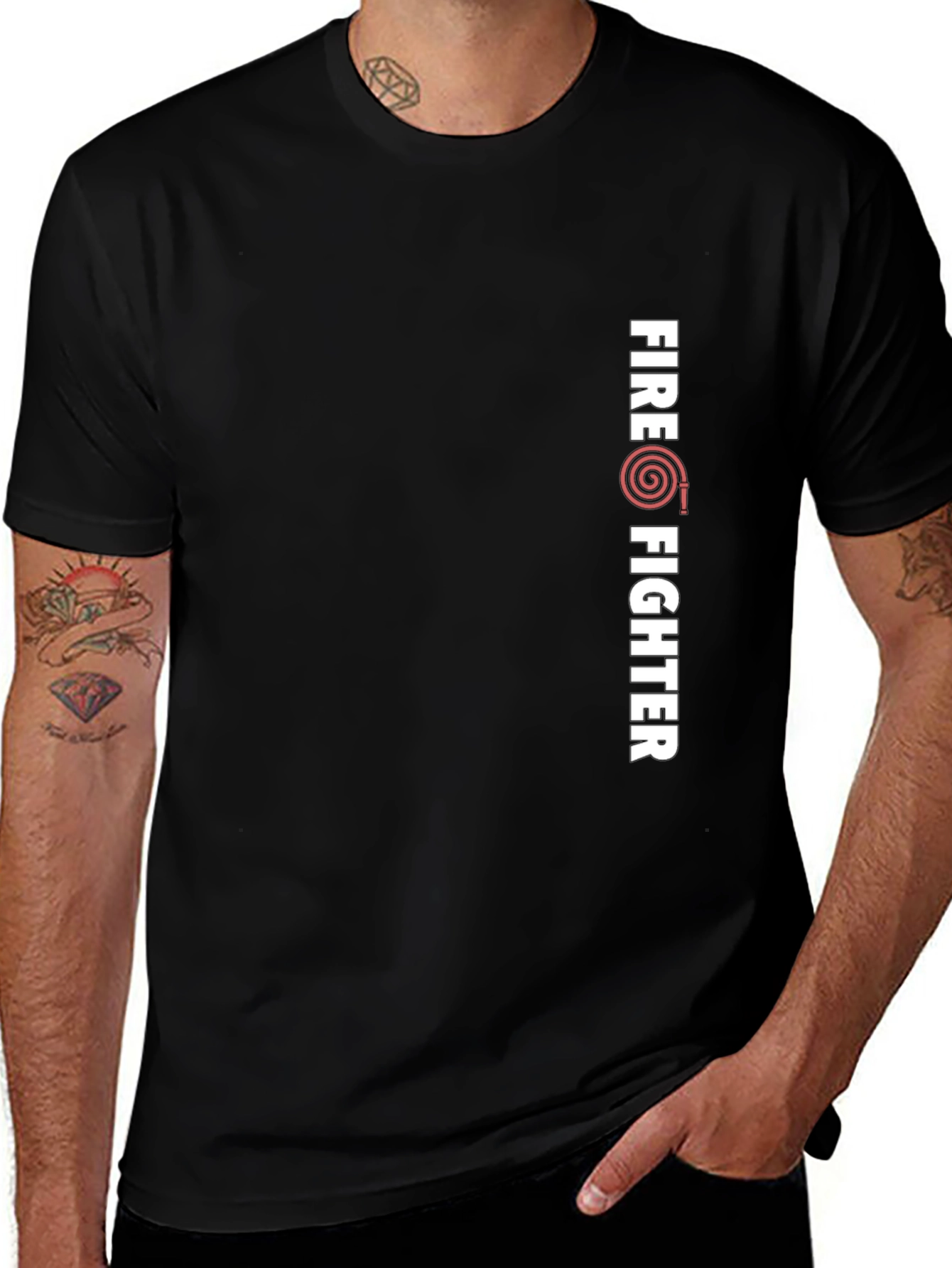 Variant 6 of Firefighter Graphic Tee - Stylish & Comfortable